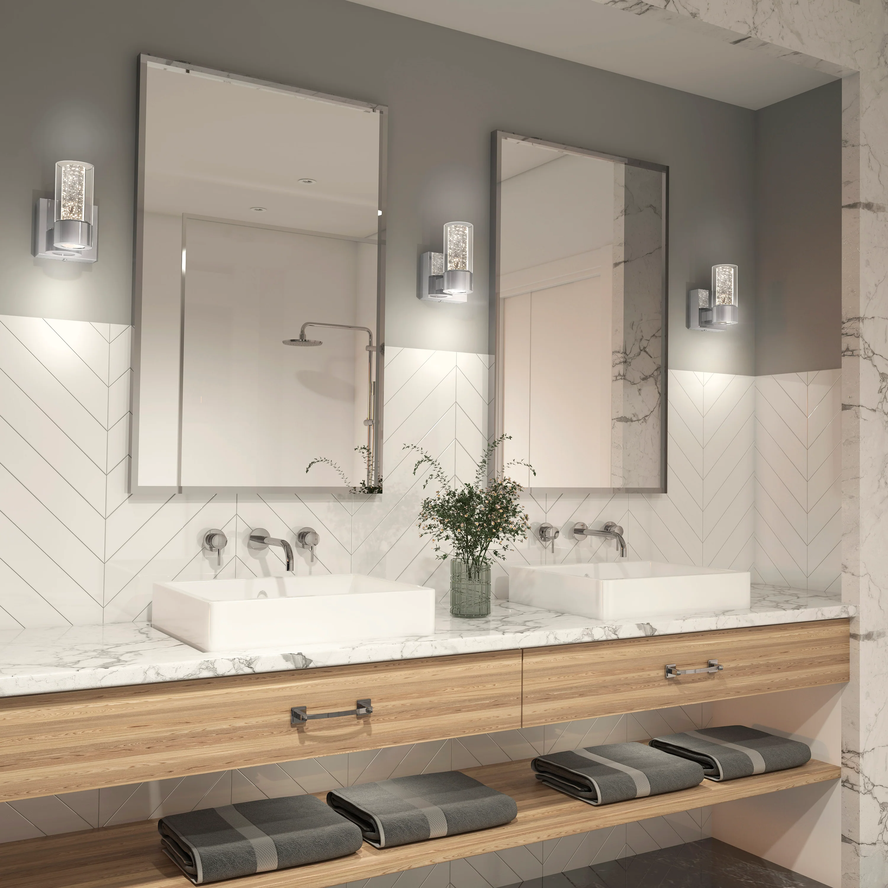 Essence 4-in (11 cm) 1-Light Modern LED Vanity Light for Bathroom - Image 11