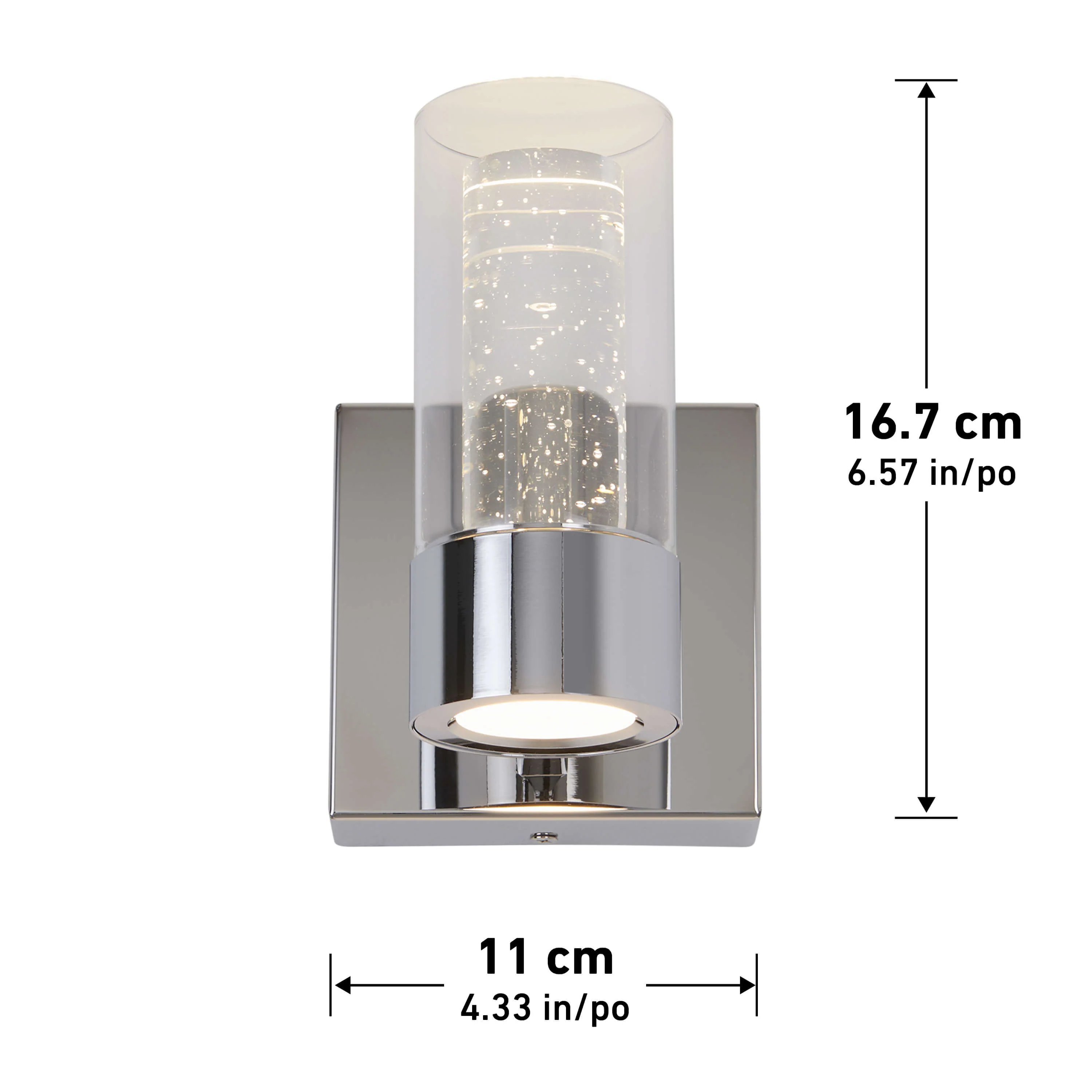 Essence 4-in (11 cm) 1-Light Modern LED Vanity Light for Bathroom - Image 18