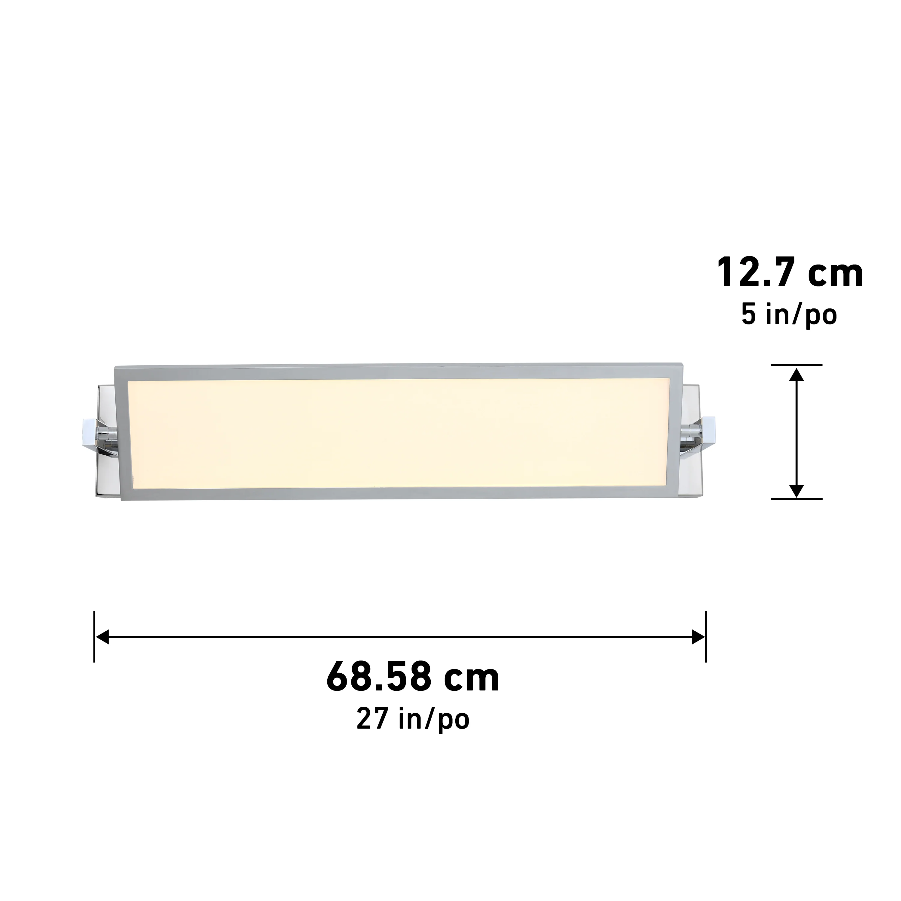Reflection 27-in (68 cm) Integrated LED Vanity Light Bar for Bathroom - Image 8