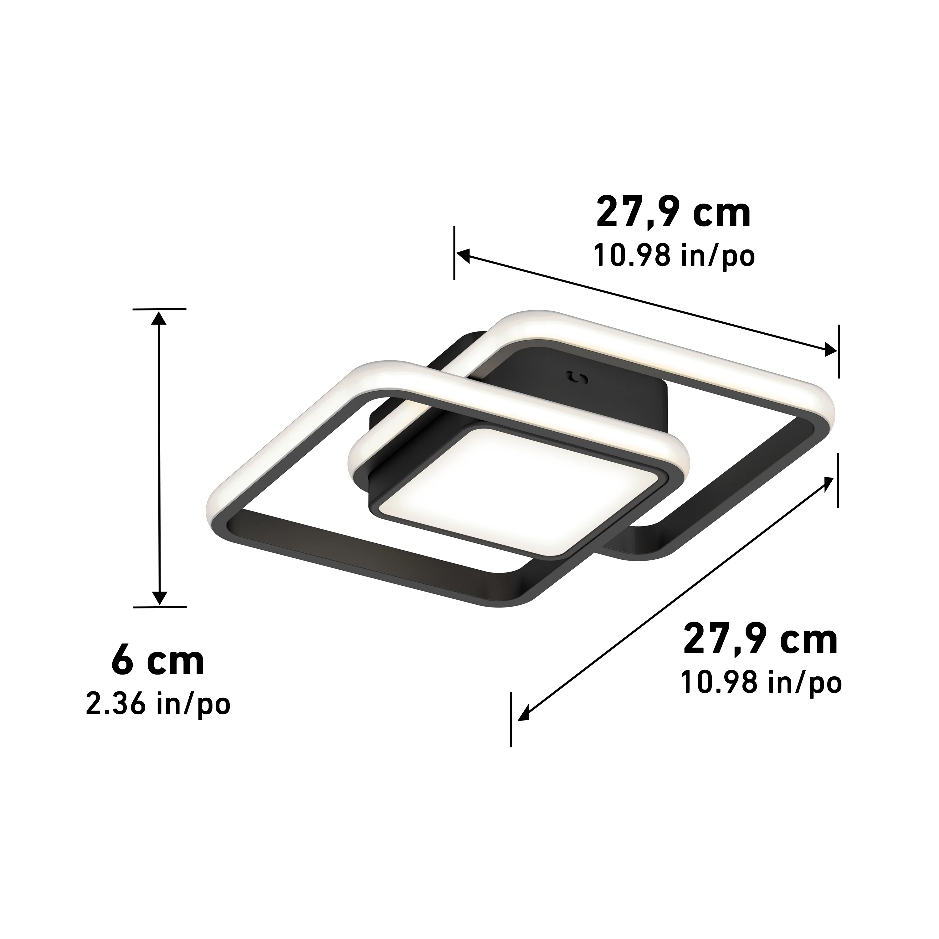 Romeson 11 in. (28 cm) Modern LED Flush Mount Ceiling Light 5 CCT - Image 14