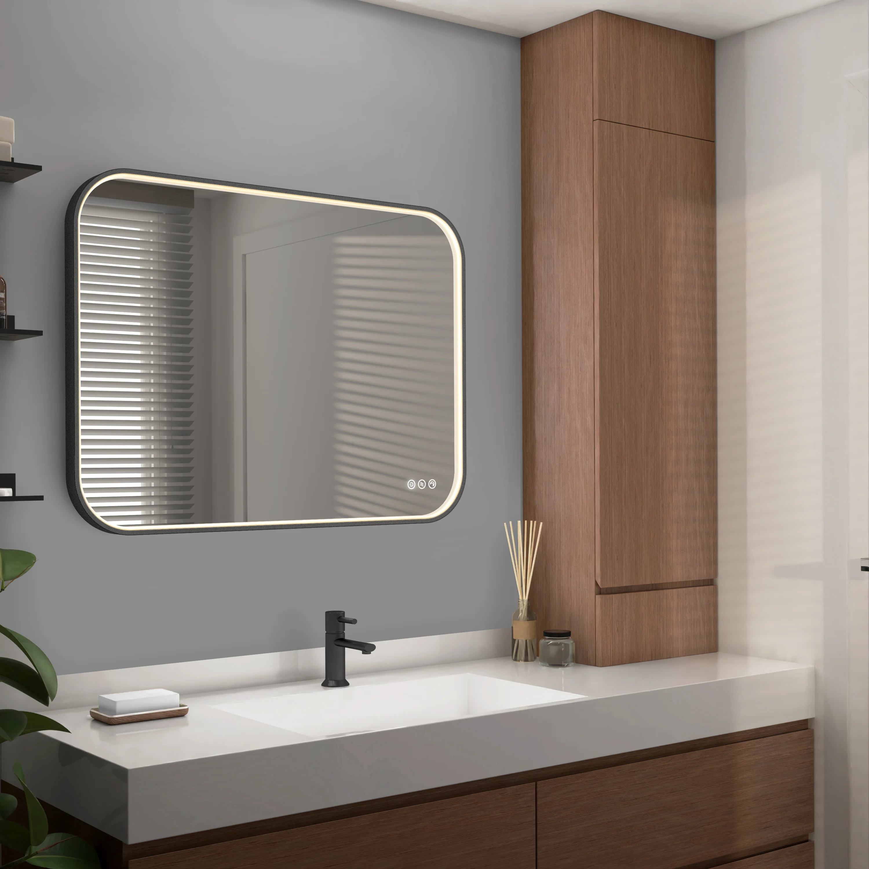 Royce 24 in. x 32 in. (61 x 81 cm) Dimmable Anti-Fog LED Mirror - Image 16