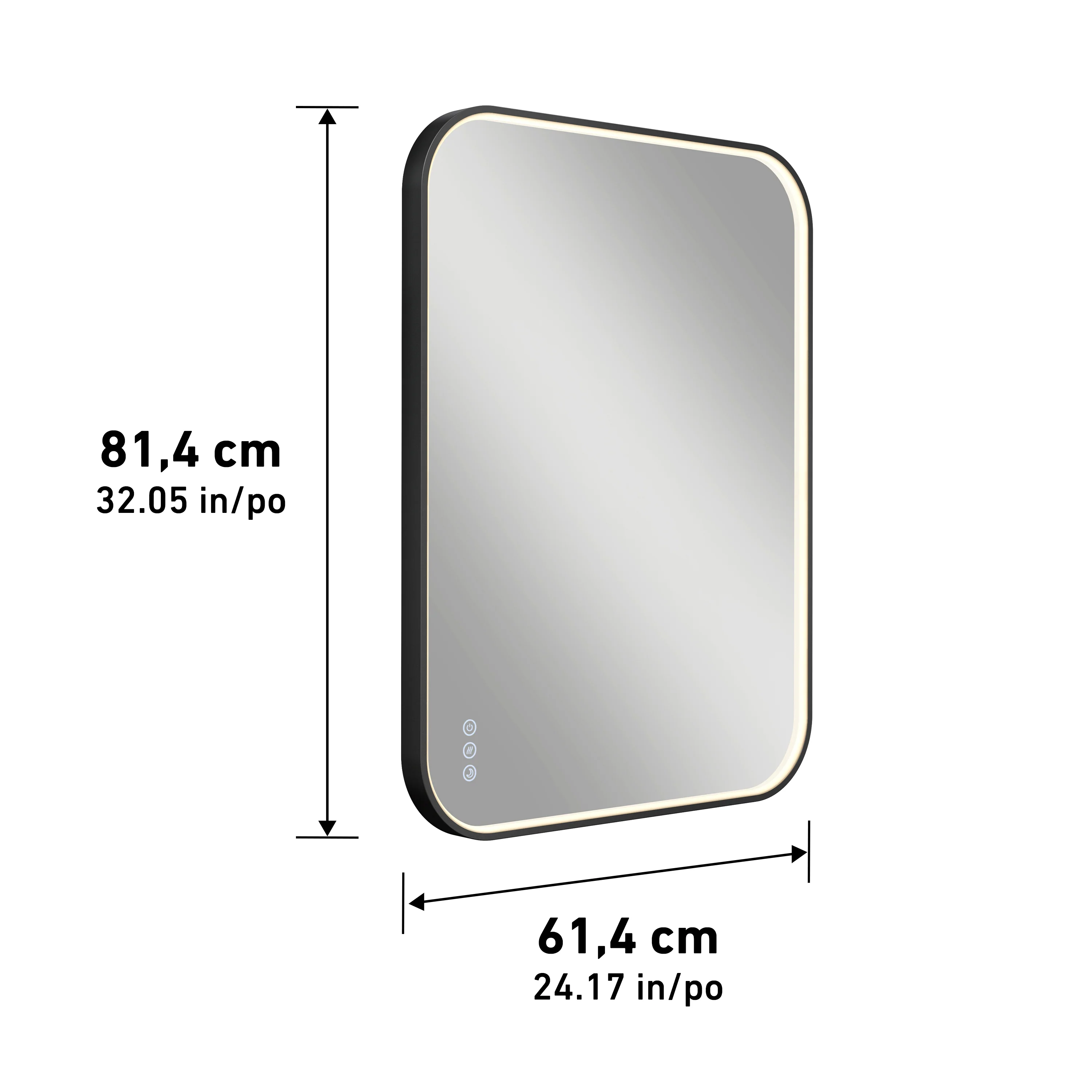 Royce 24 in. x 32 in. (61 x 81 cm) Dimmable Anti-Fog LED Mirror - Image 19