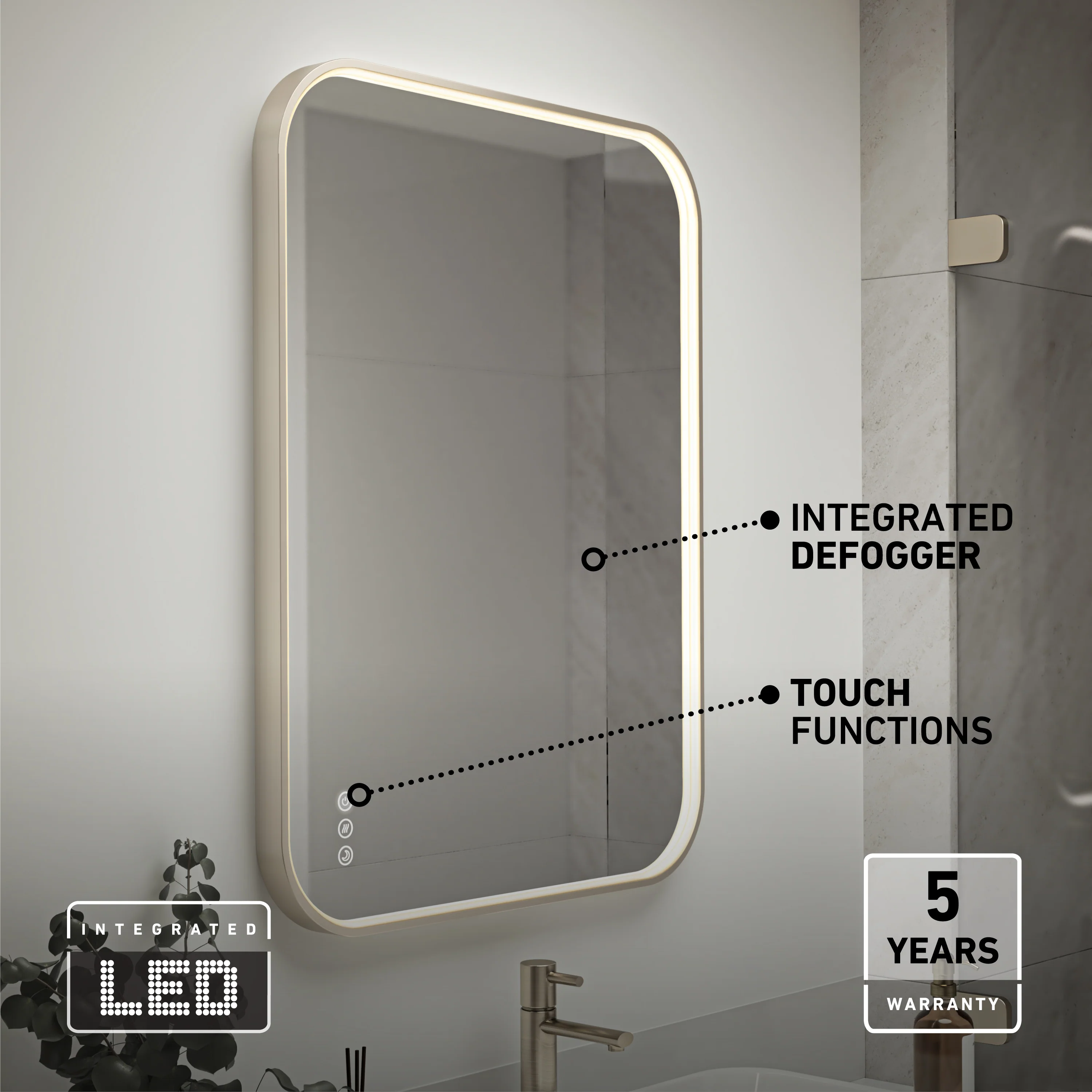 Royce 24 in. x 32 in. (61 x 81 cm) Dimmable Anti-Fog LED Mirror - Image 52