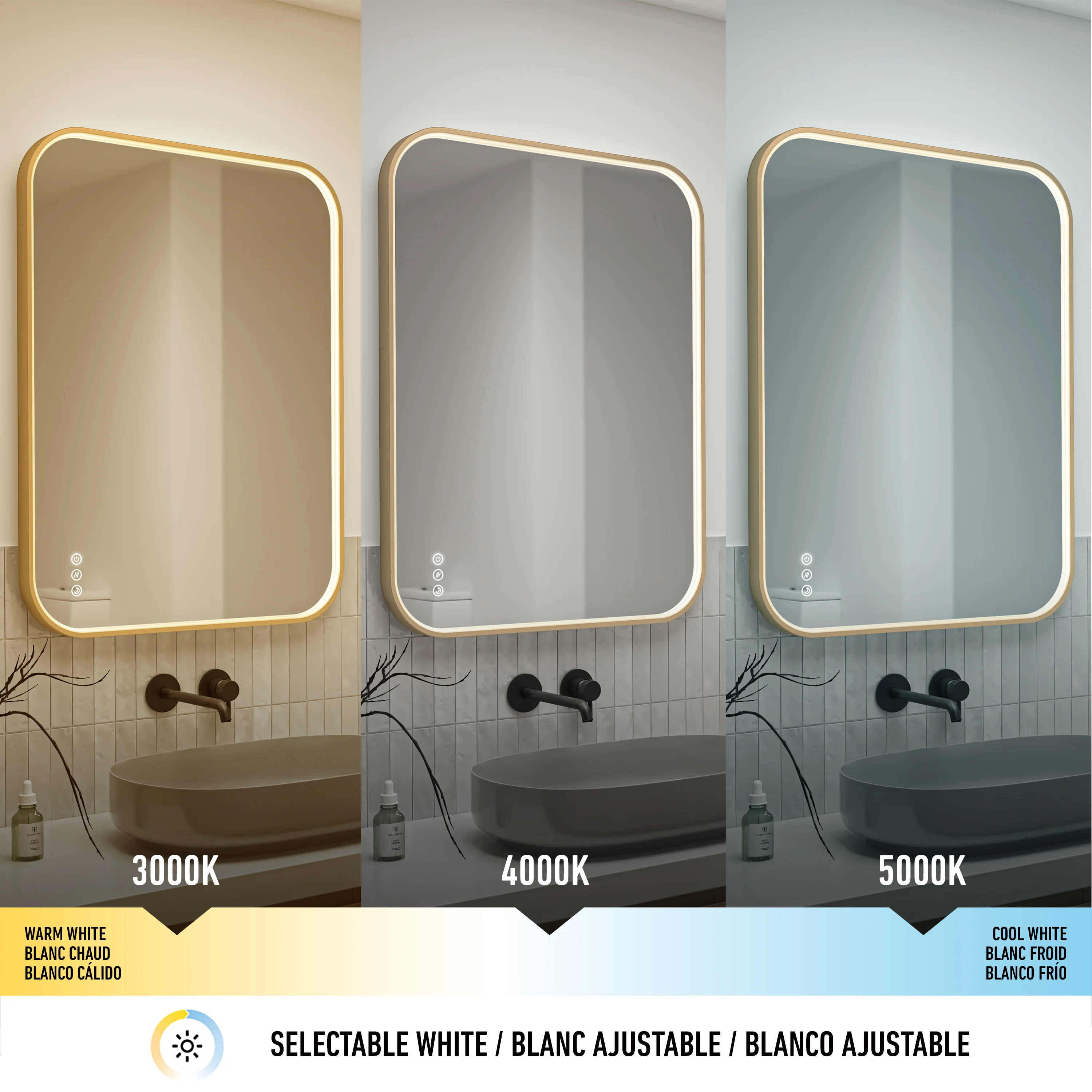 Royce 24 in. x 32 in. (61 x 81 cm) Dimmable Anti-Fog LED Mirror - Image 70