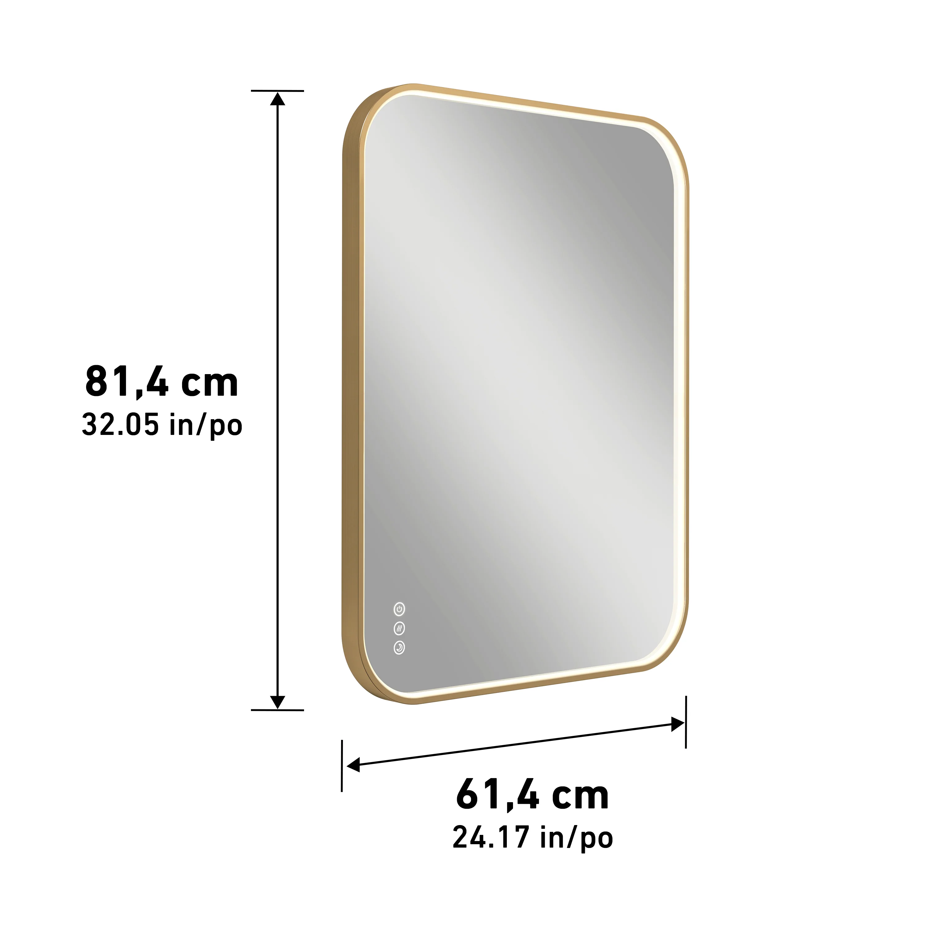 Royce 24 in. x 32 in. (61 x 81 cm) Dimmable Anti-Fog LED Mirror - Image 78