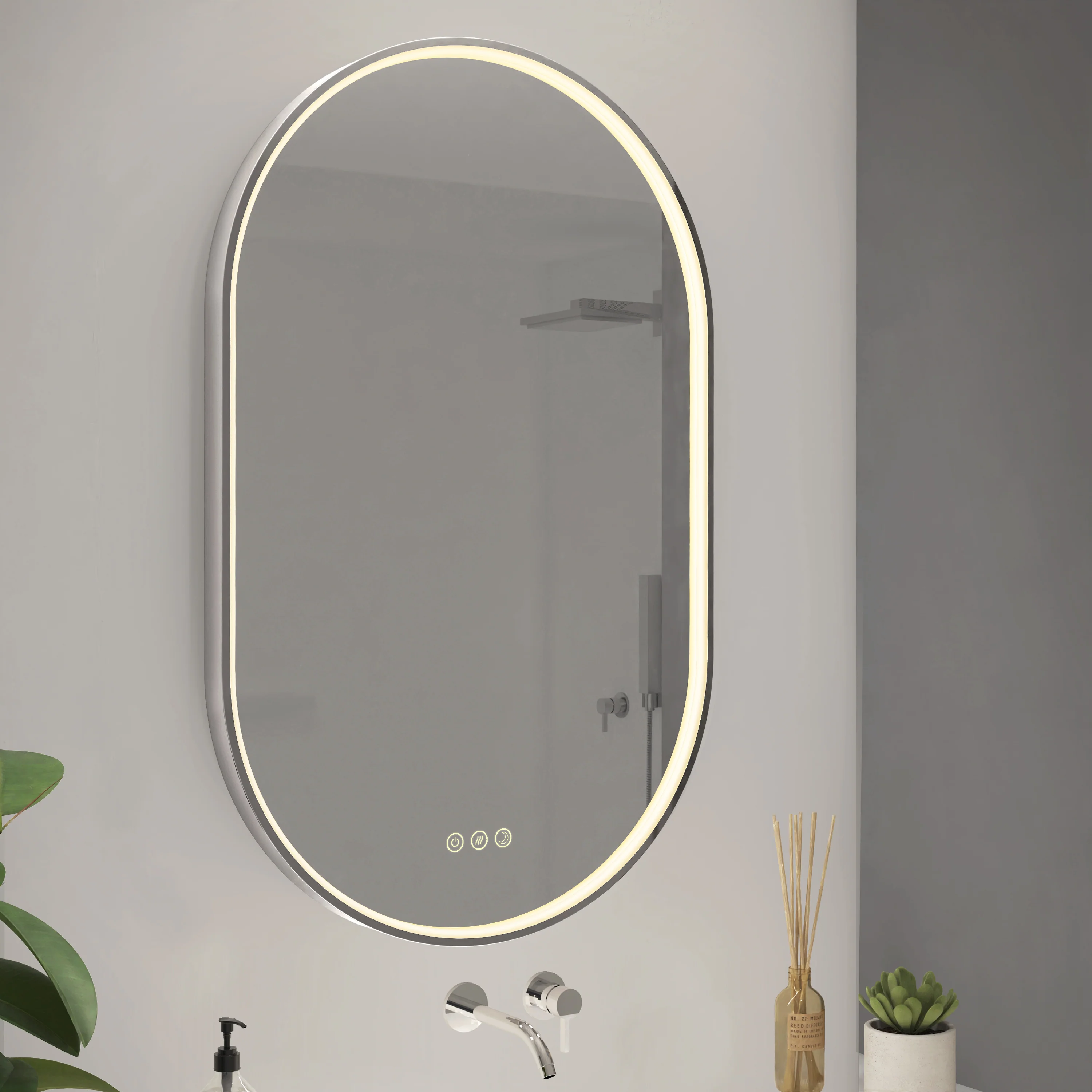 Royce 20 in. x 32 in. (51 x 81 cm) 3 CCT Anti-Fog LED Bathroom Mirror - Image 12