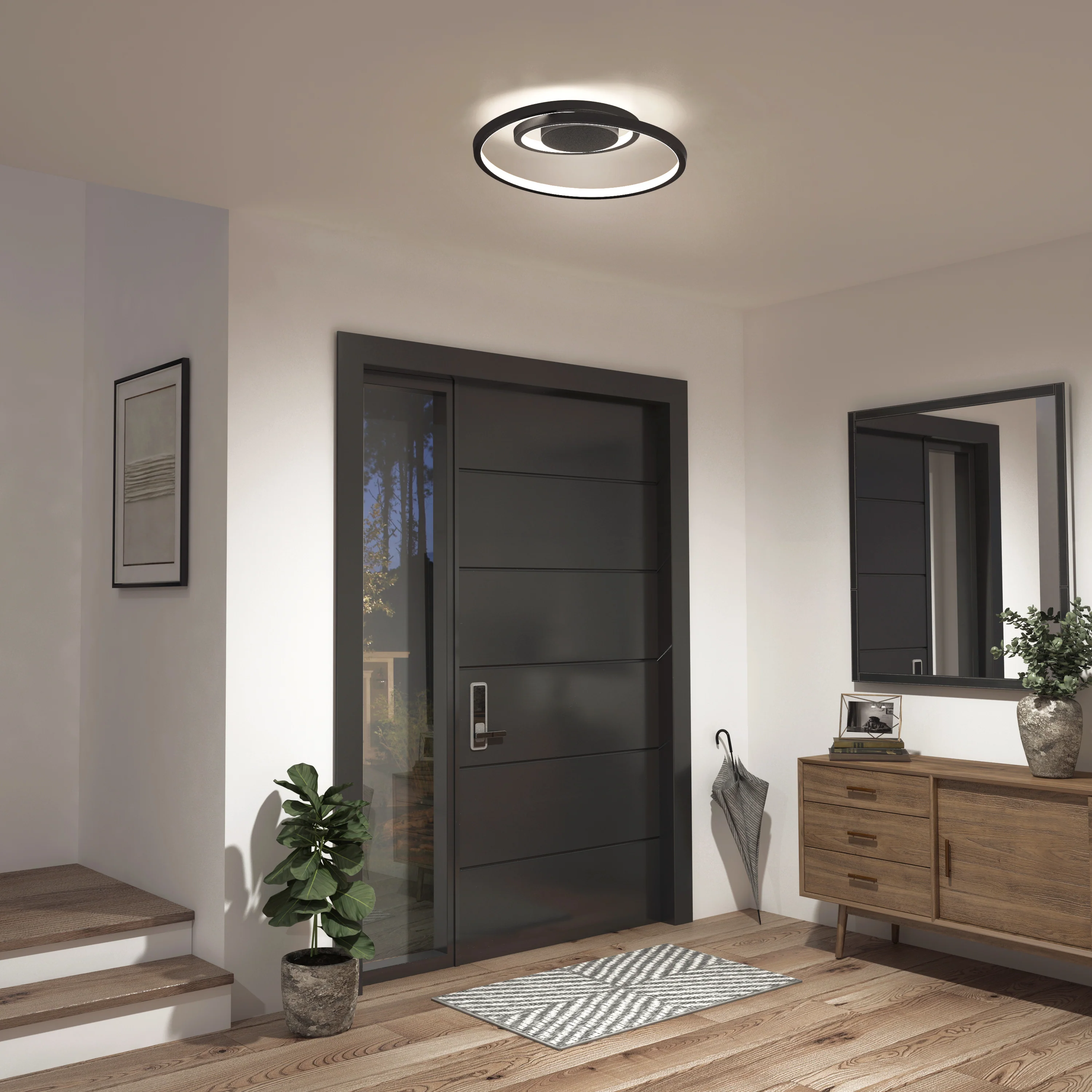 Salto 14 in. (36 cm) Modern LED Flush Mount Ceiling Light - Image 2