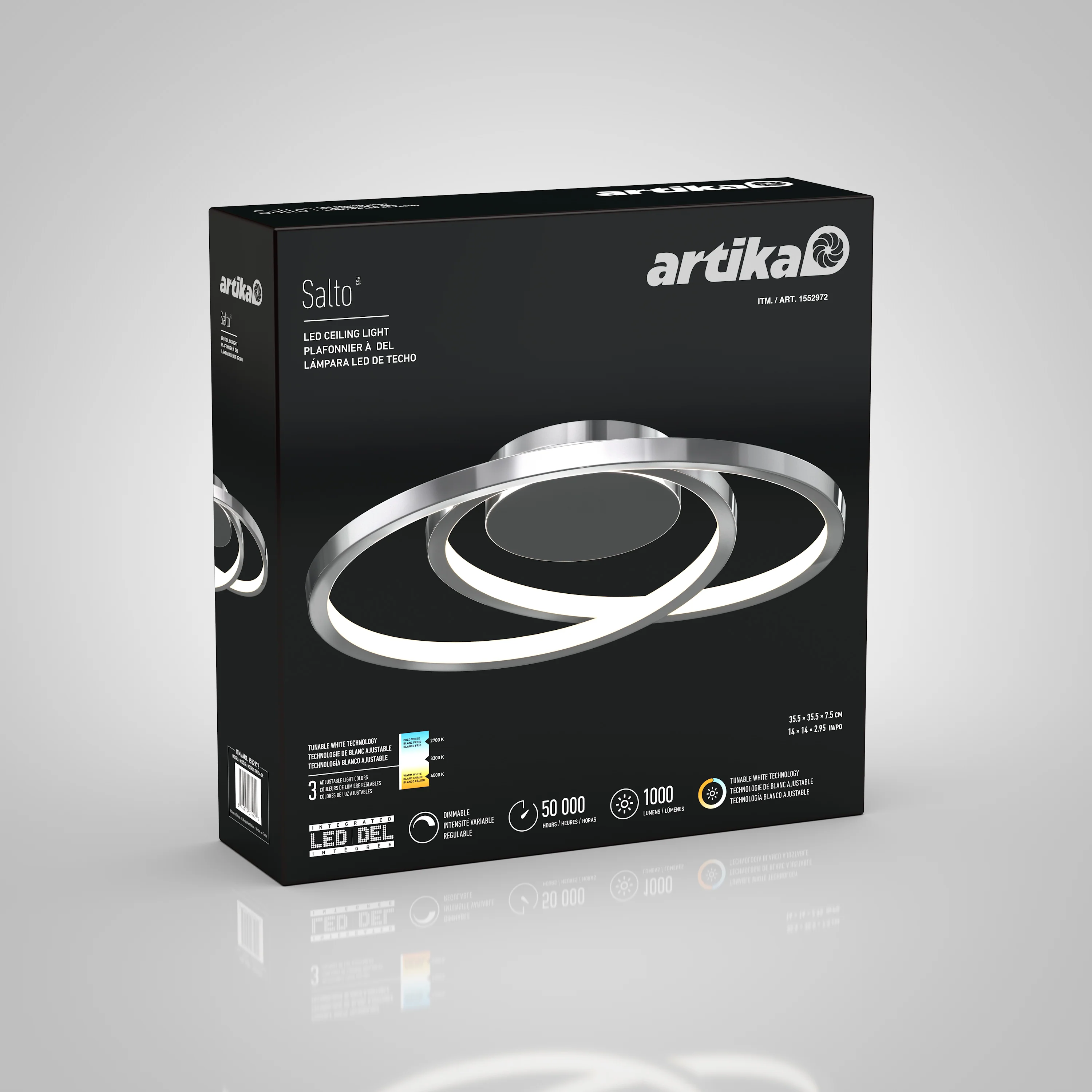 Salto 14 in. (36 cm) Modern LED Flush Mount Ceiling Light - Image 20