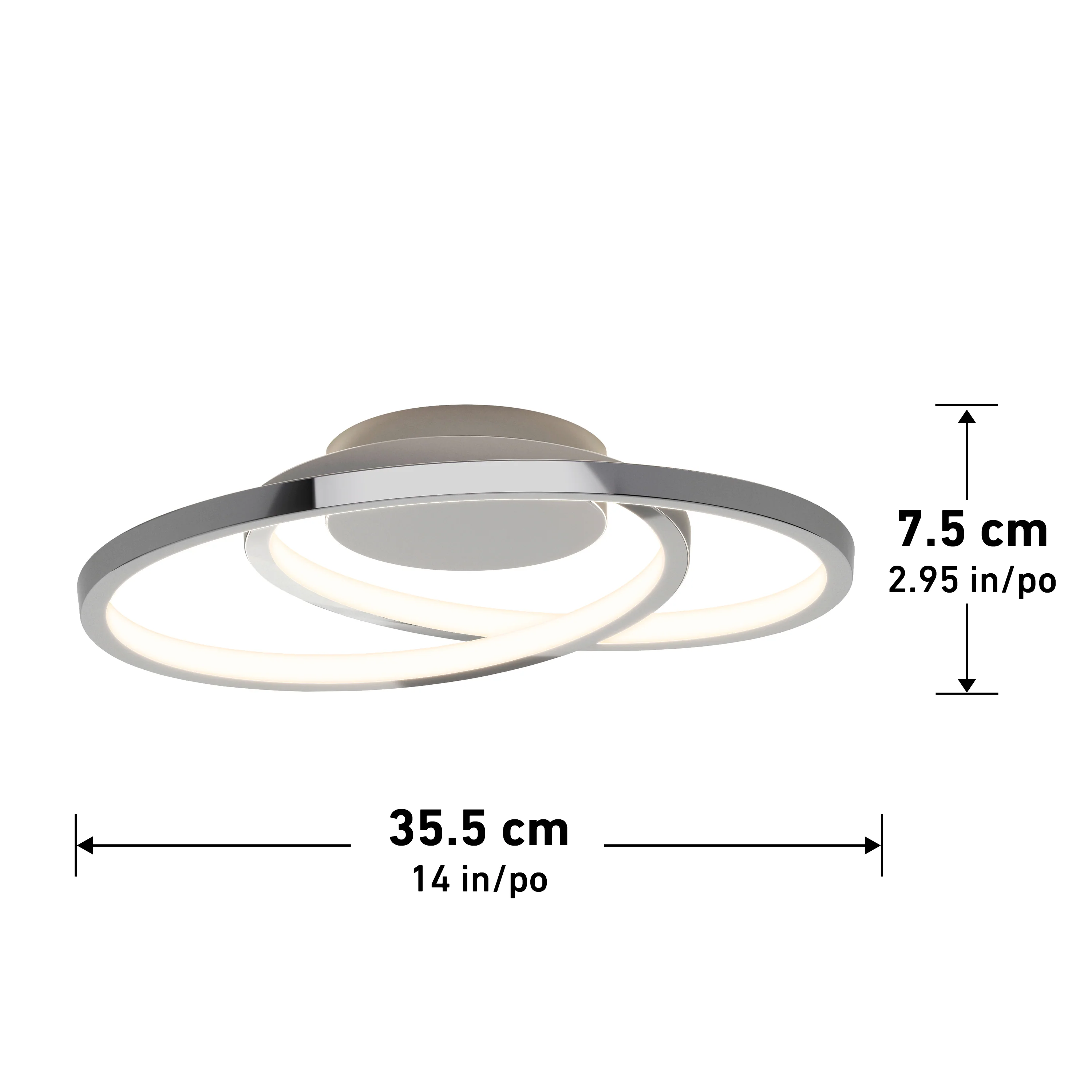 Salto 14 in. (36 cm) Modern LED Flush Mount Ceiling Light - Image 22