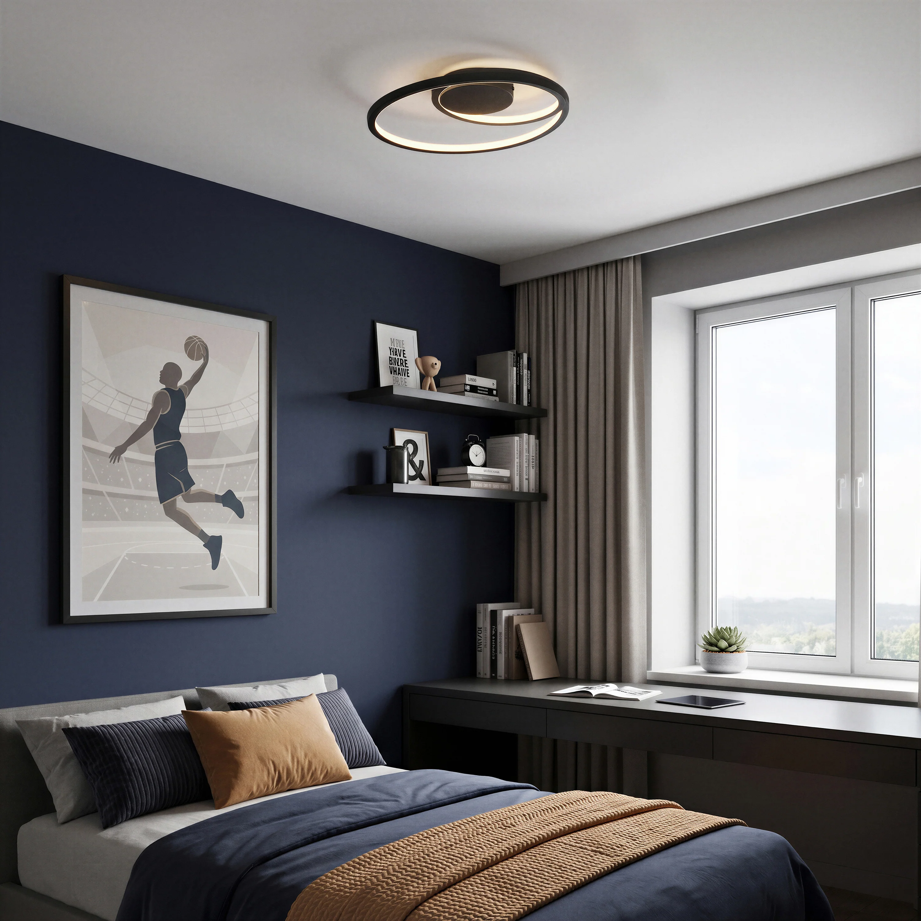 Salto 14 in. (36 cm) Modern LED Flush Mount Ceiling Light - Image 8