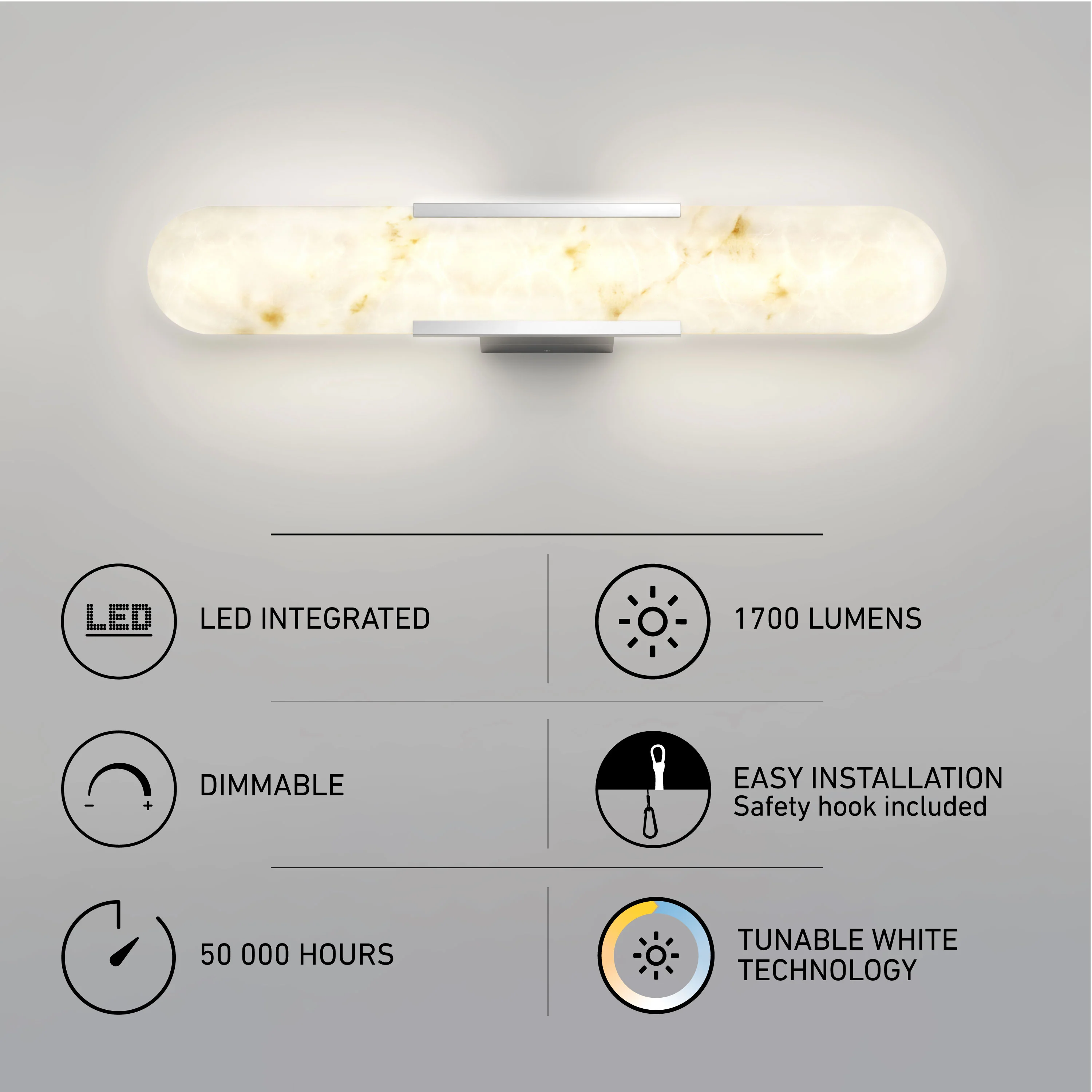 Selena 27-in (69 cm) Integrated LED 3-CCT Vanity Light Bar for Bathroom - Image 10