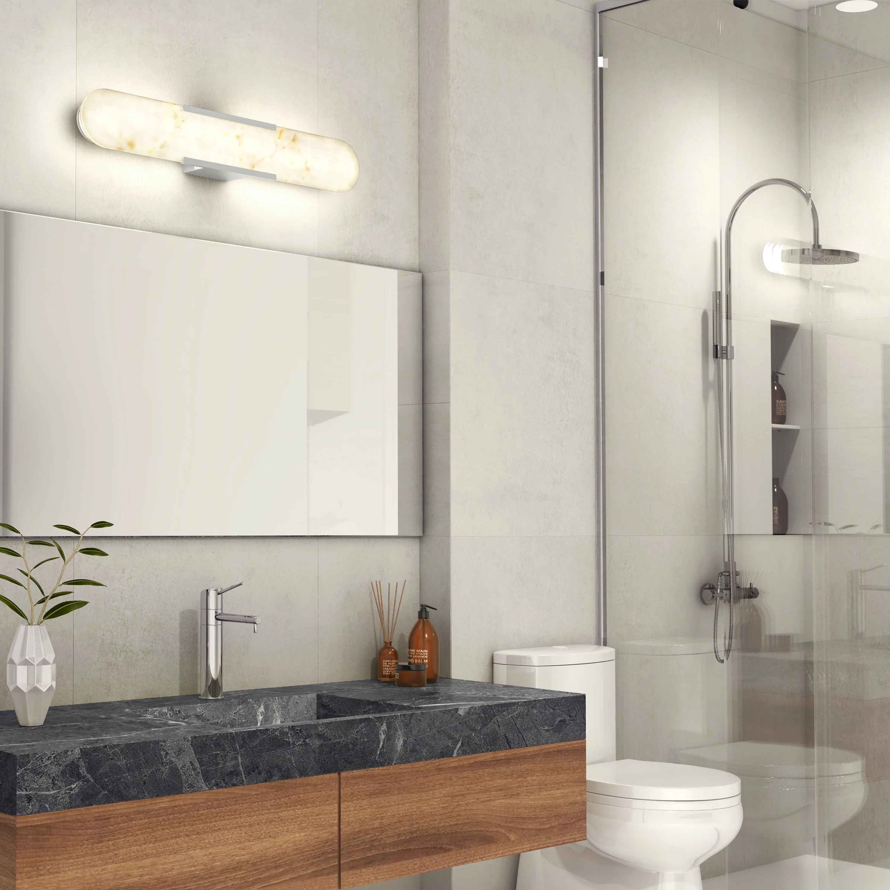 Selena 27-in (69 cm) Integrated LED 3-CCT Vanity Light Bar for Bathroom - Image 11