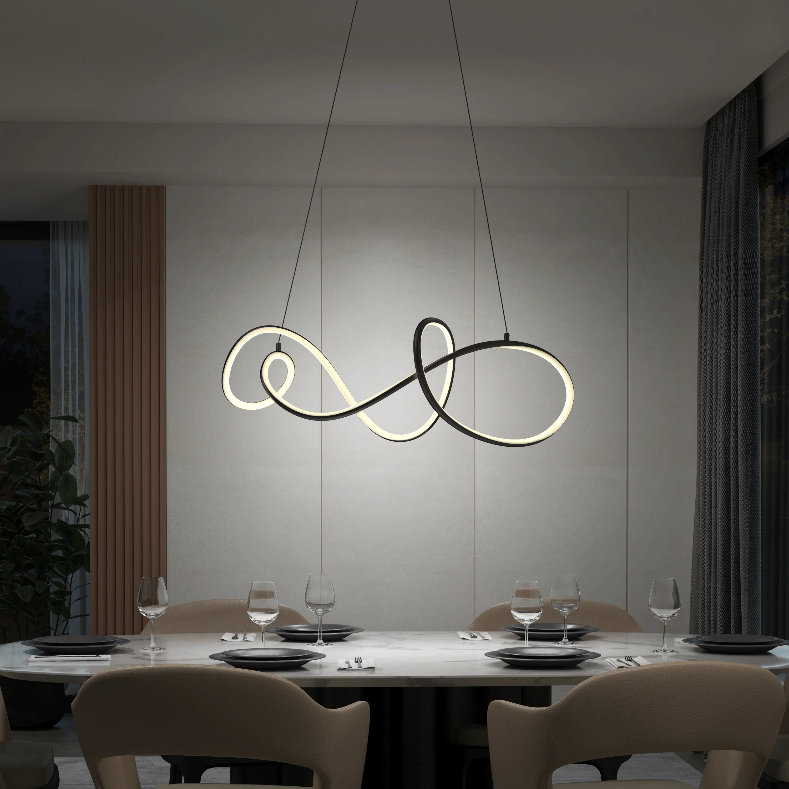 Siena modern LED pendant light 5 CCT - Image 12