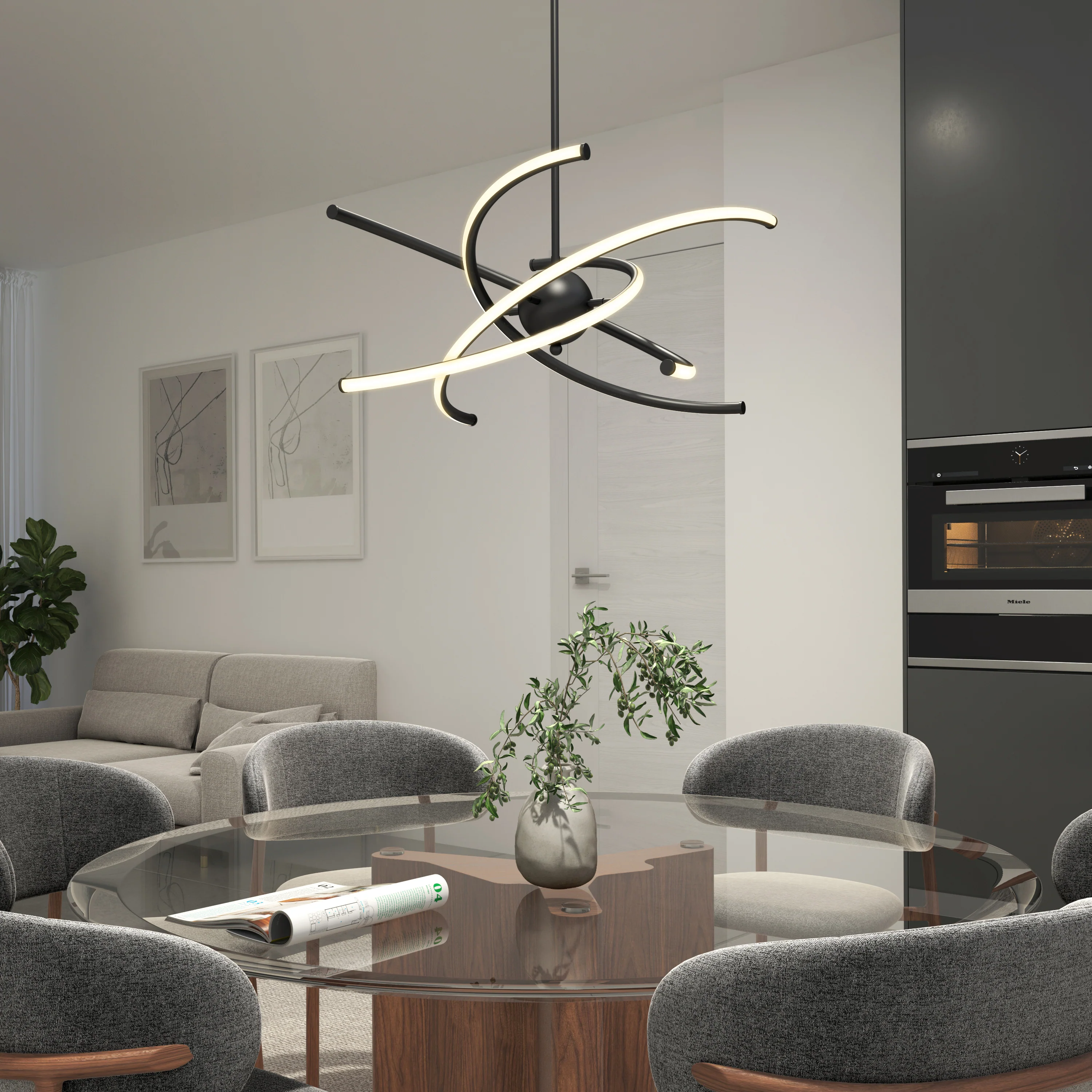 Silvio LED pendant light 3 CCT - Image 2