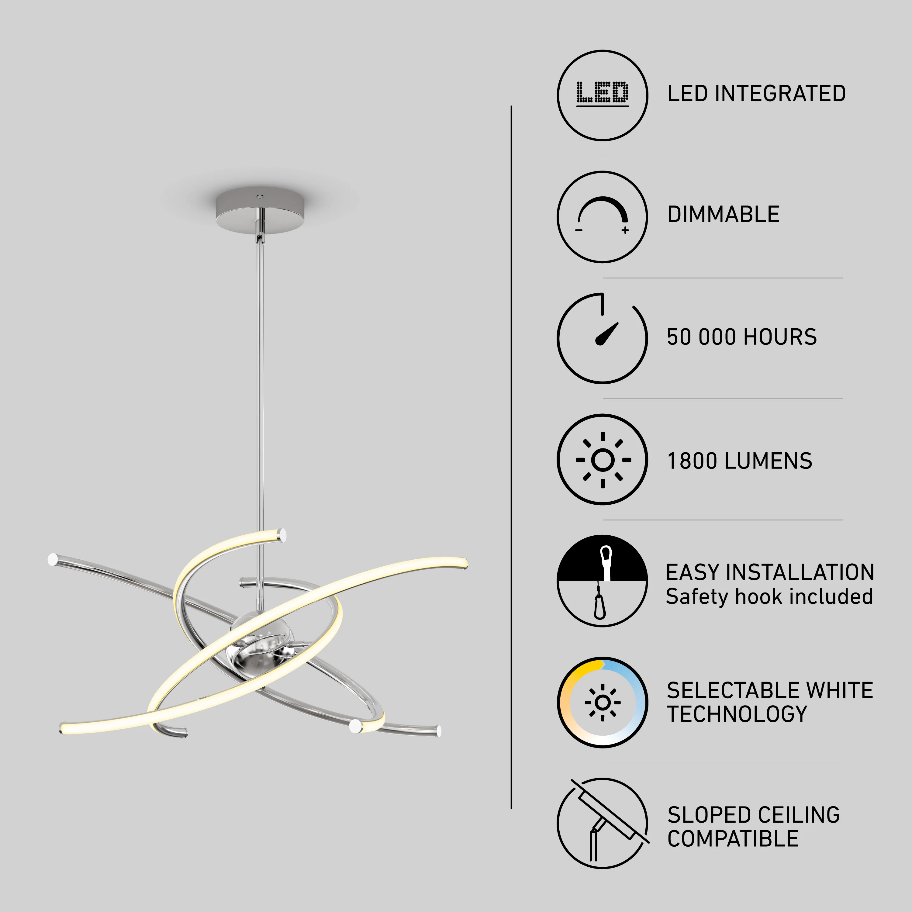 Silvio LED pendant light 3 CCT - Image 23