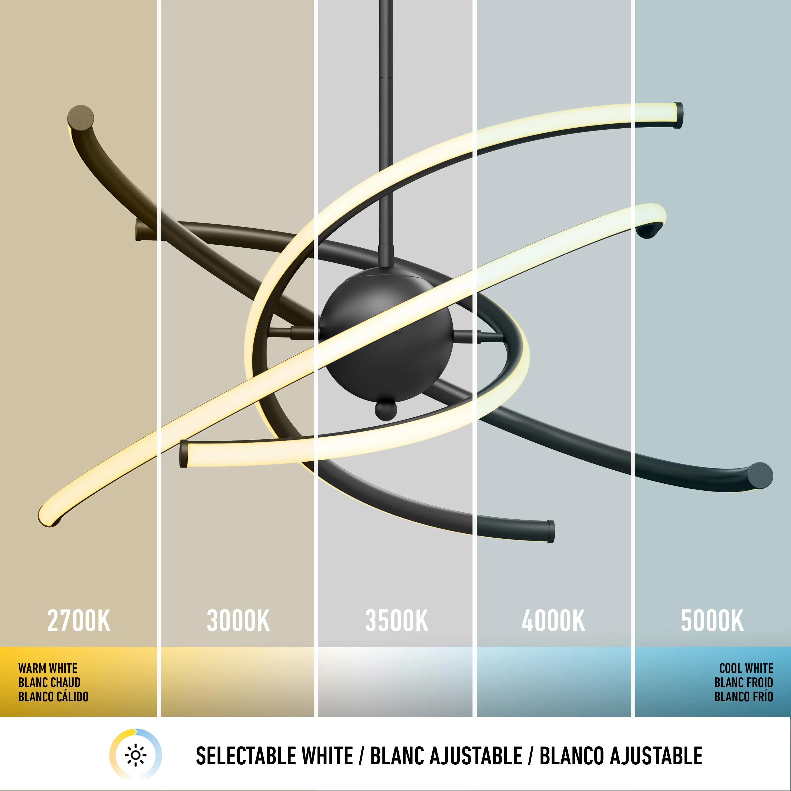 Silvio LED pendant light 3 CCT - Image 7