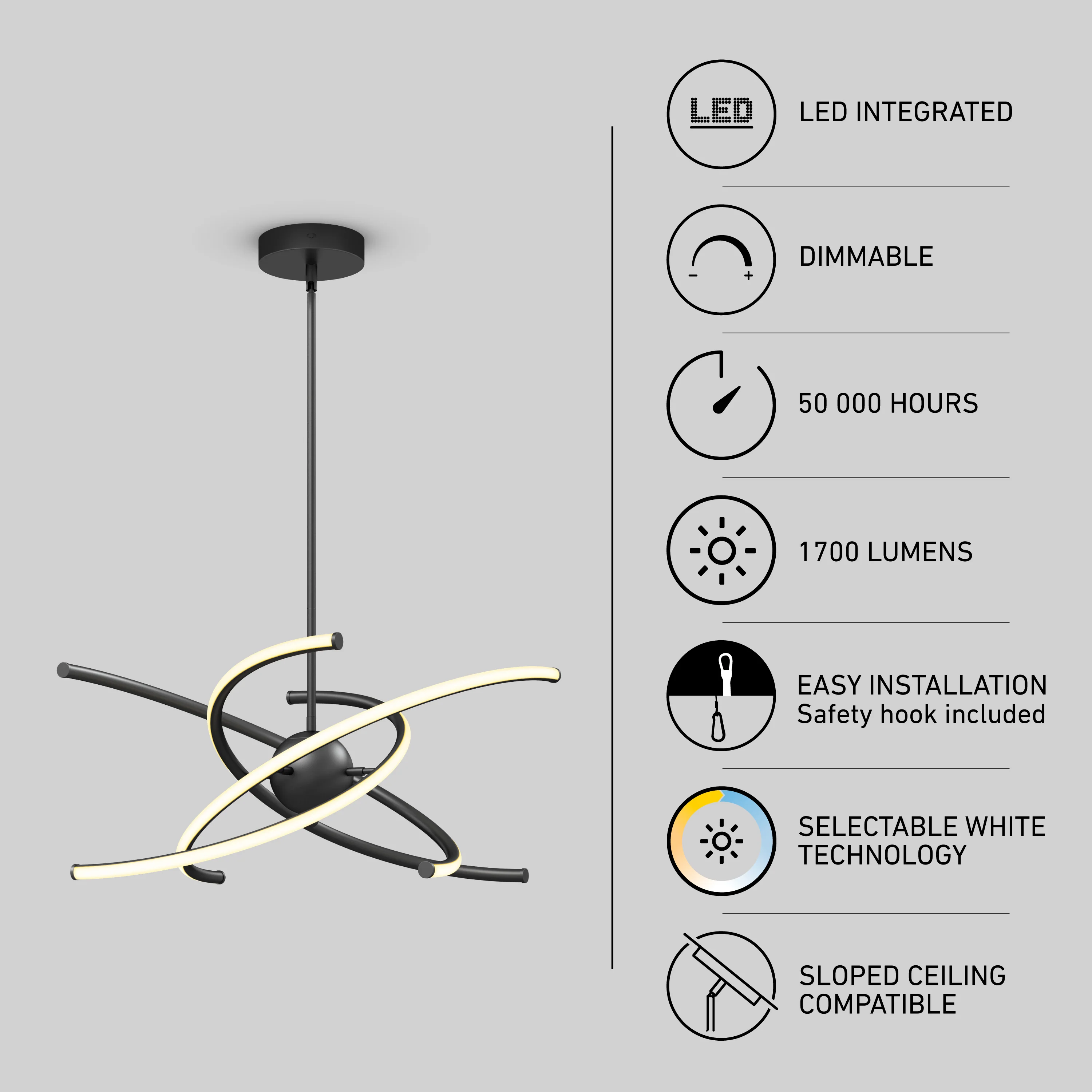 Silvio LED pendant light 3 CCT - Image 9