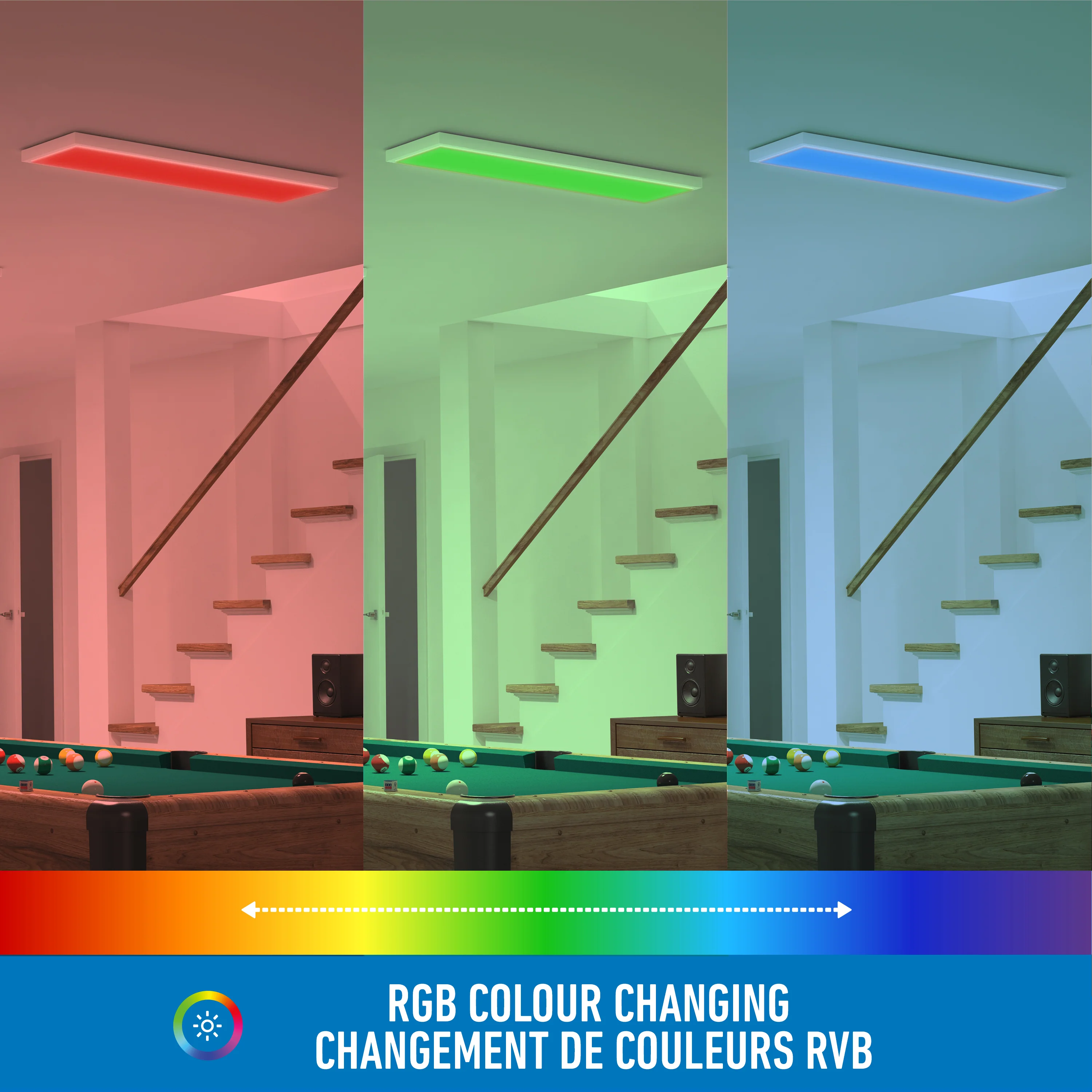 Skyshade 48 in. x 12 in. (121 x 30 cm) Modern Ceiling Light RGB - Image 14