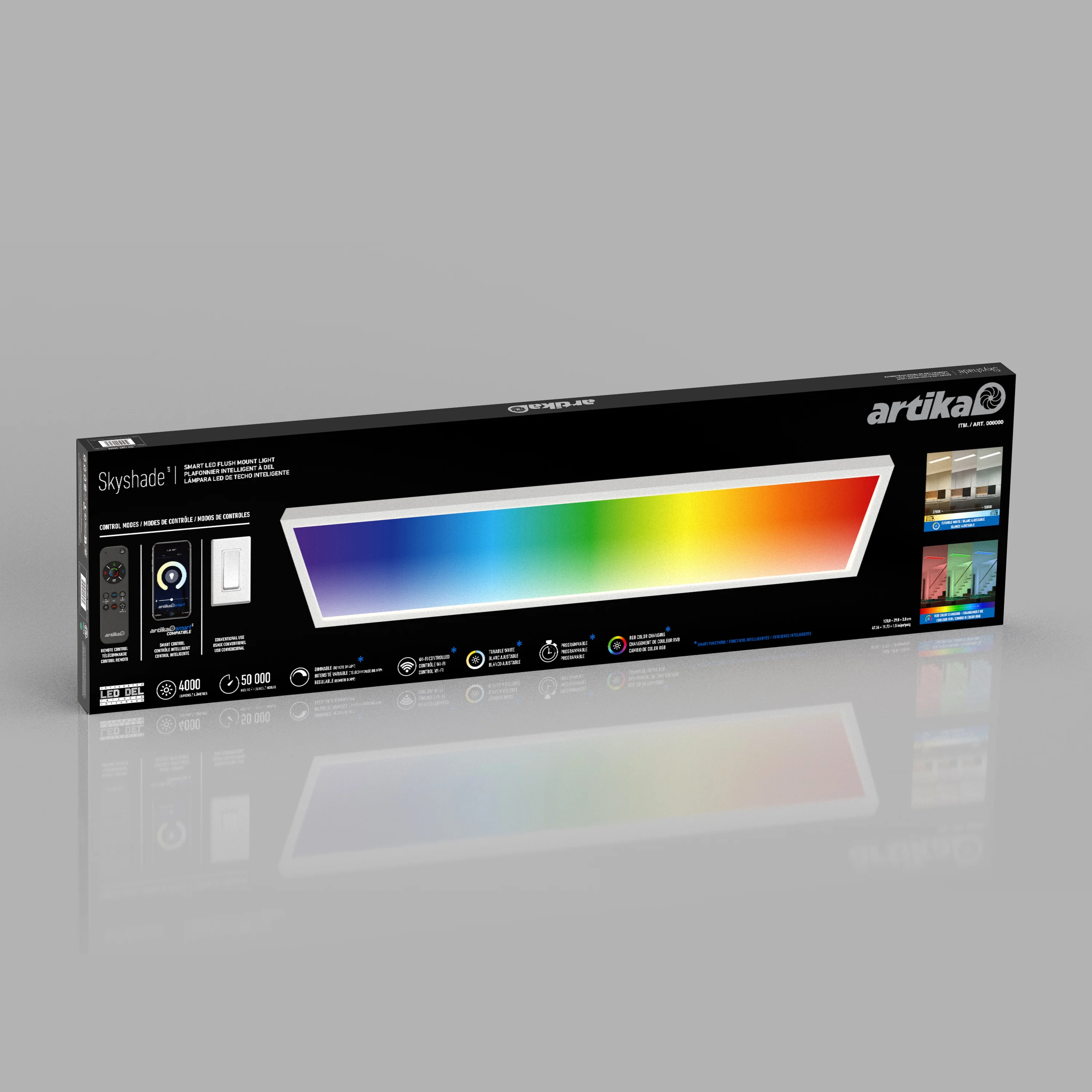 Skyshade 48 in. x 12 in. (121 x 30 cm) Modern Ceiling Light RGB - Image 16