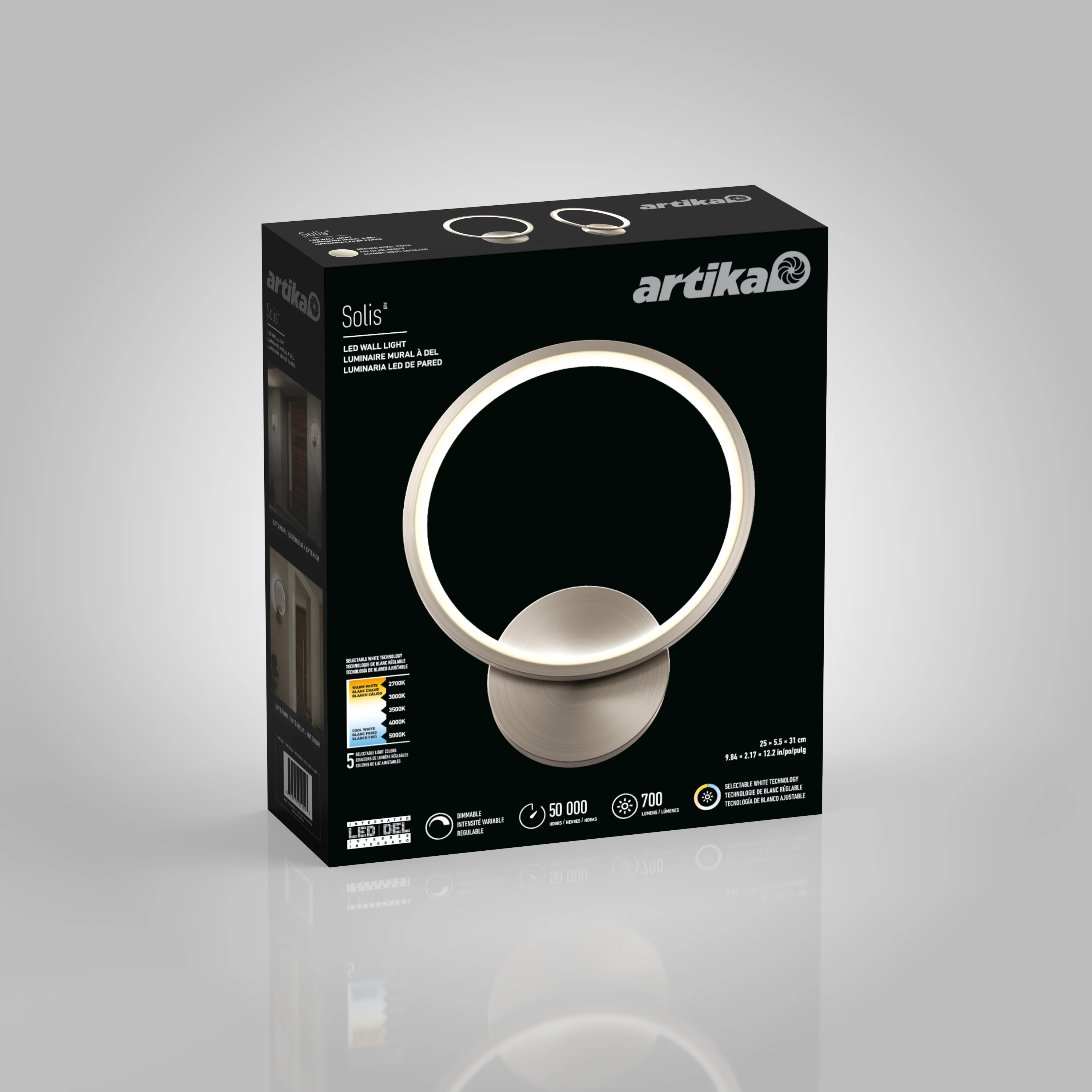 Solis modern LED indoor-outdoor wall light 5 CCT - Image 24