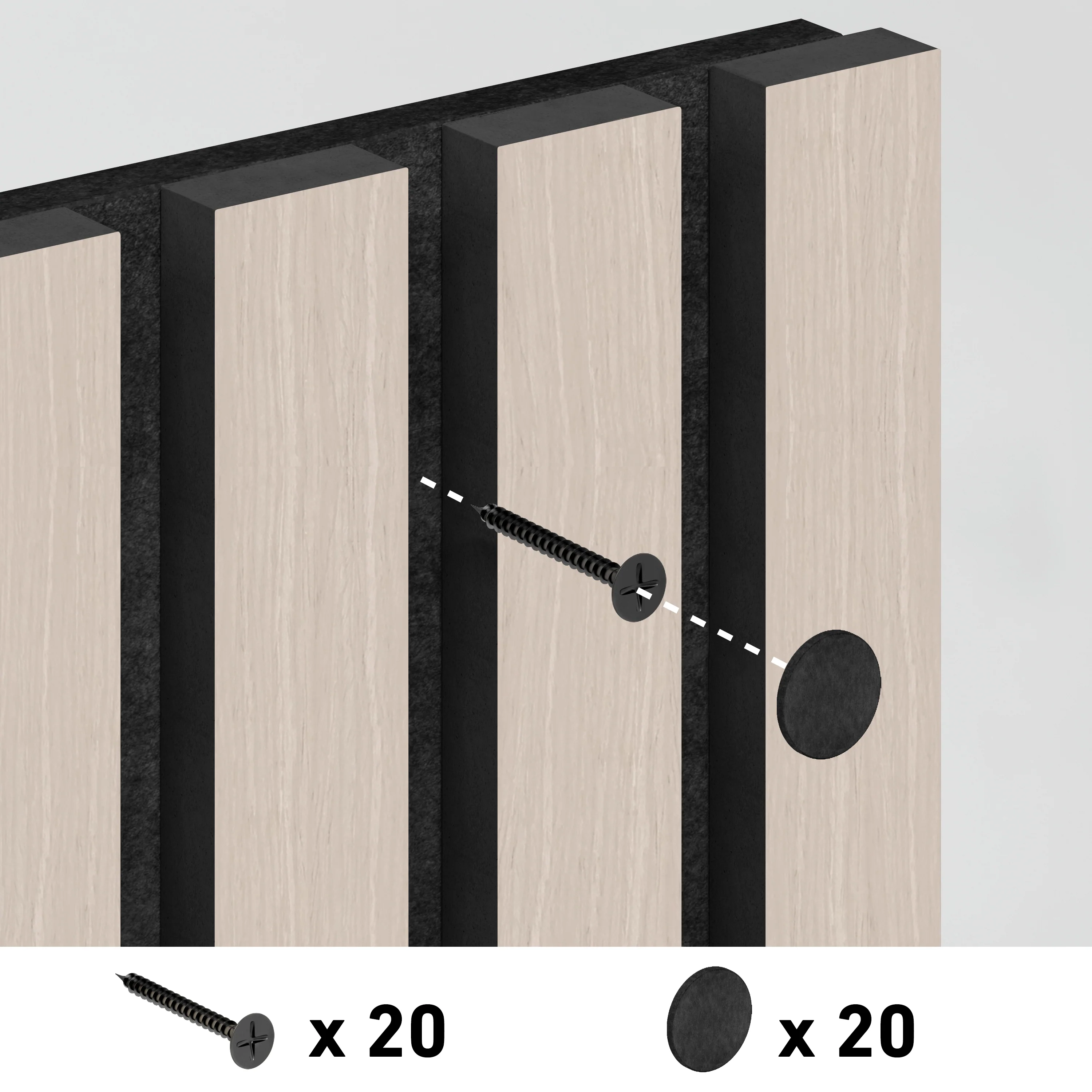 Sonolok 15.5 ft sound-absorbing wall panel kit (4-pack) - Image 26