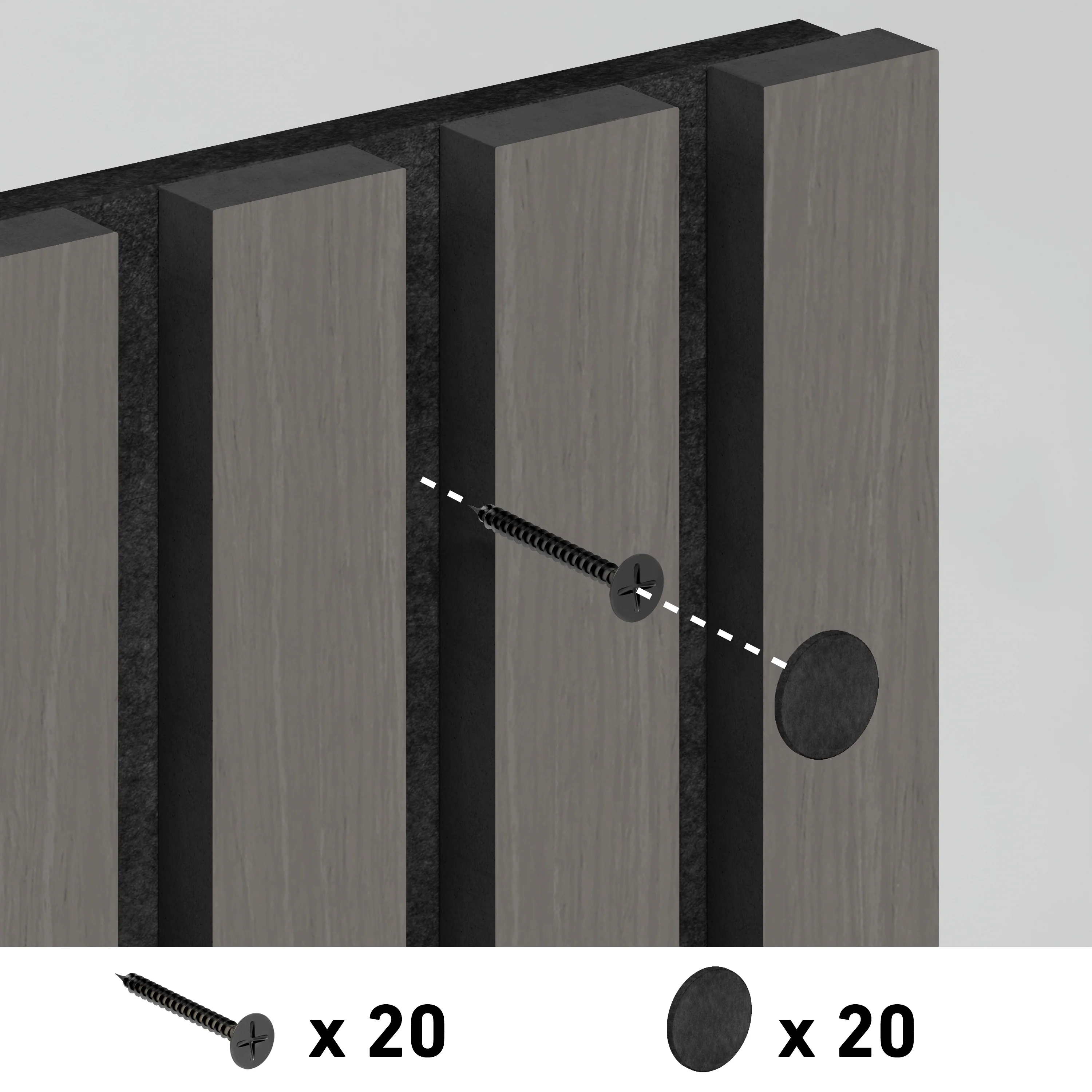 Sonolok 15.5 ft sound-absorbing wall panel kit (4-pack) - Image 8