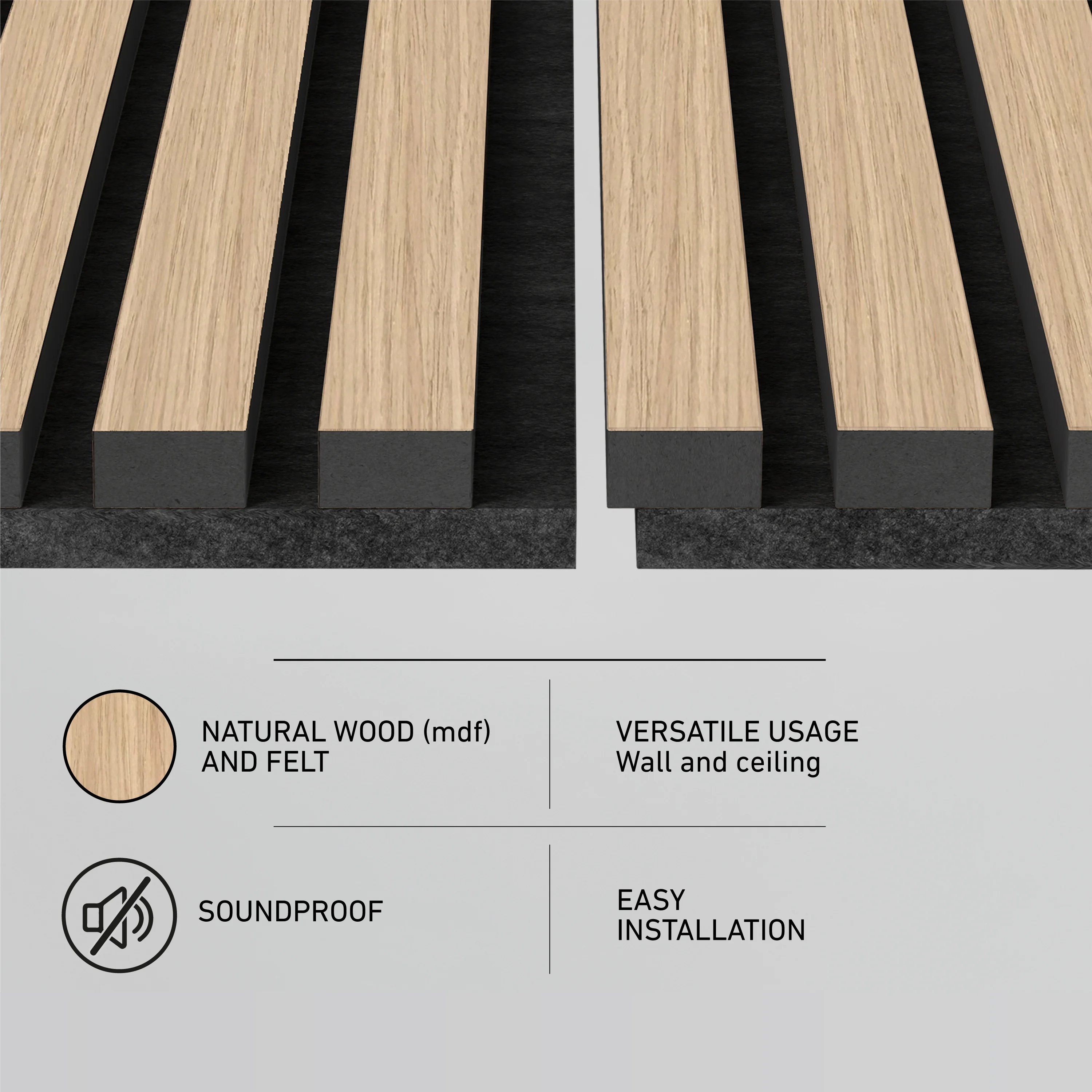 Sonolok 15.5 ft sound-absorbing wall panel kit (4-pack) - Image 46