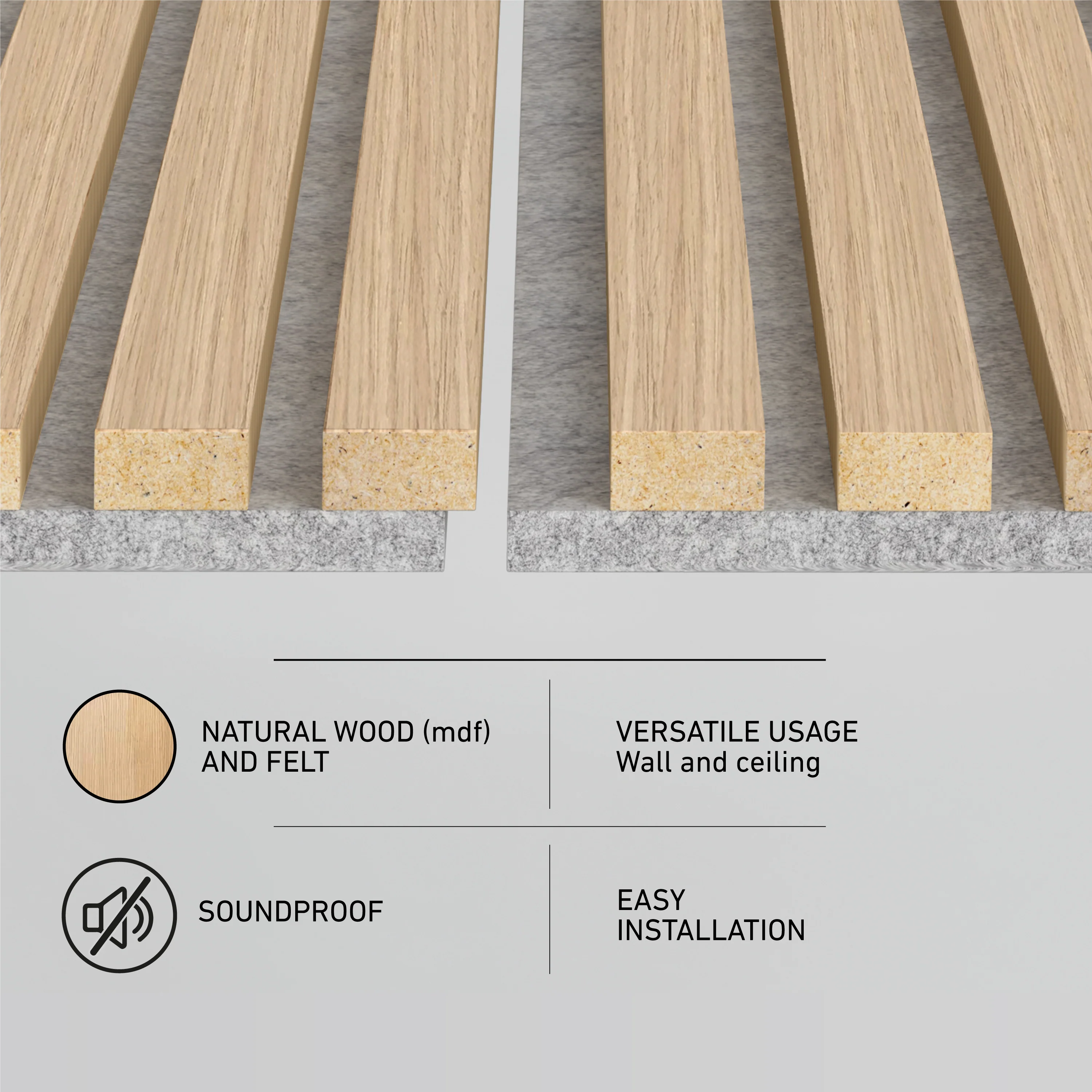 Sonolok 15.5 ft sound-absorbing wall panel kit (4-pack) - Image 57