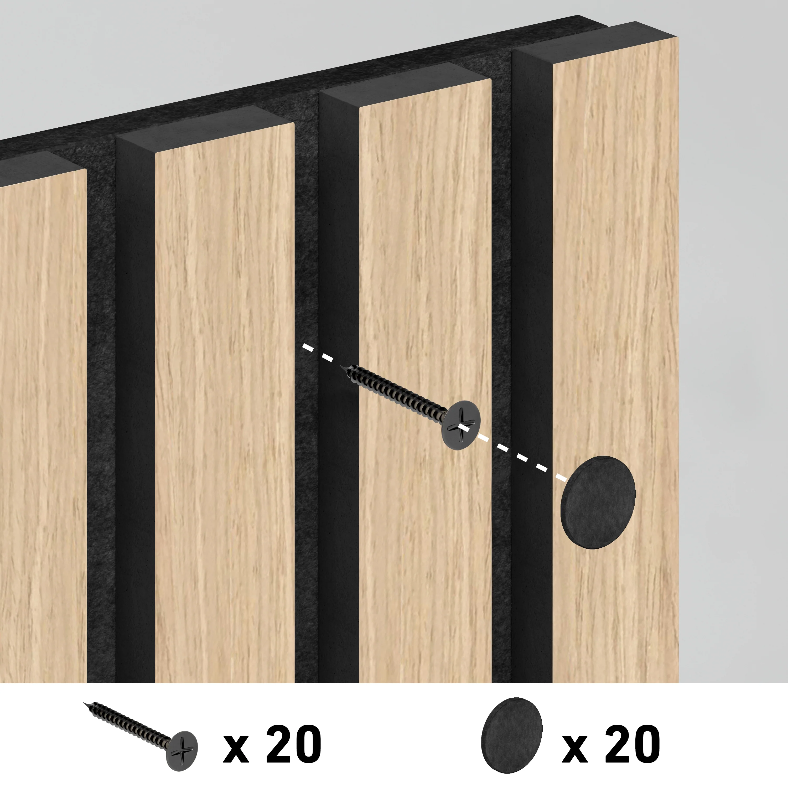 Sonolok sound-absorbing wall panel kit - pack of 6 - Image 27