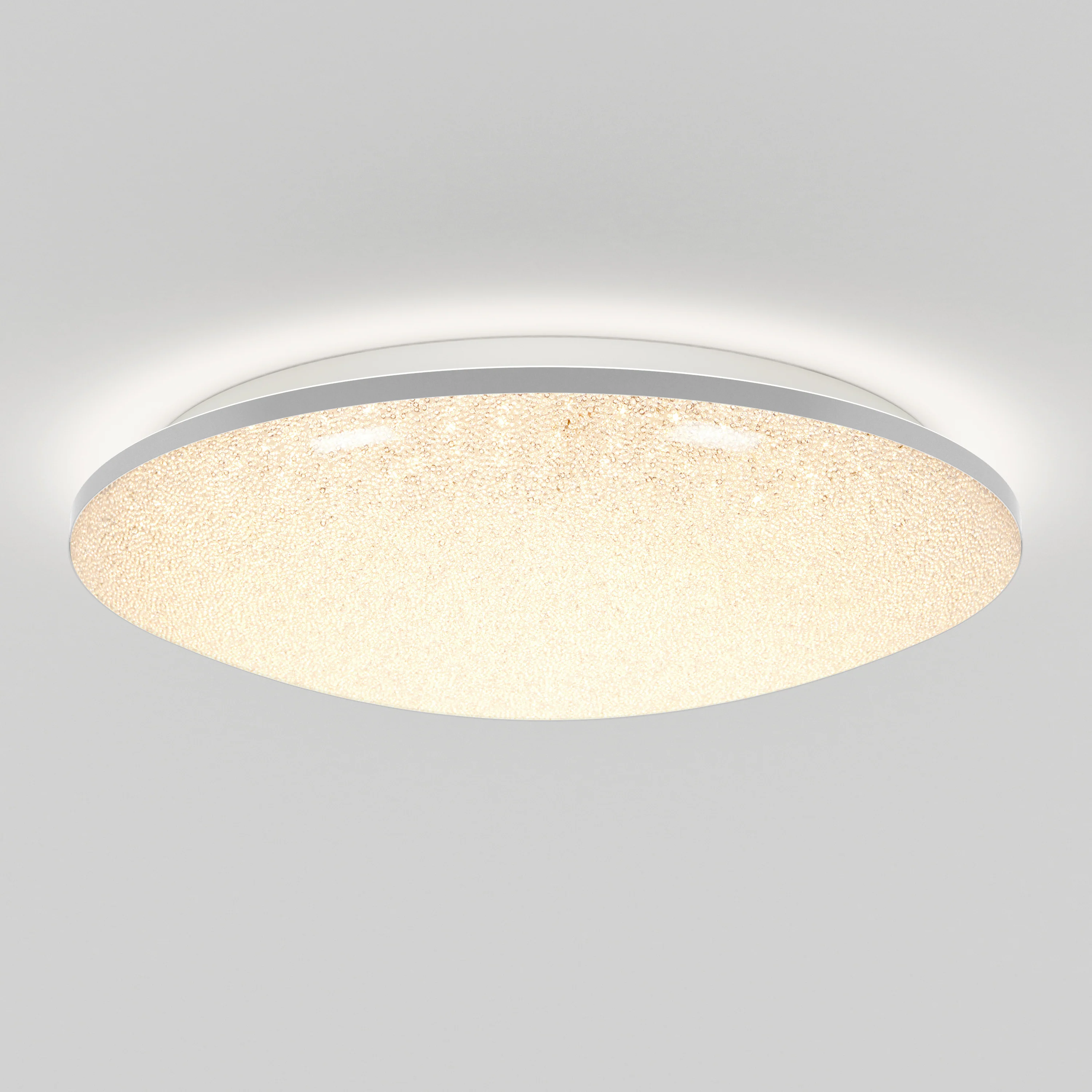 Sparkle 18 in. (45 cm) Modern LED Flush Mount Ceiling Light - With Remote