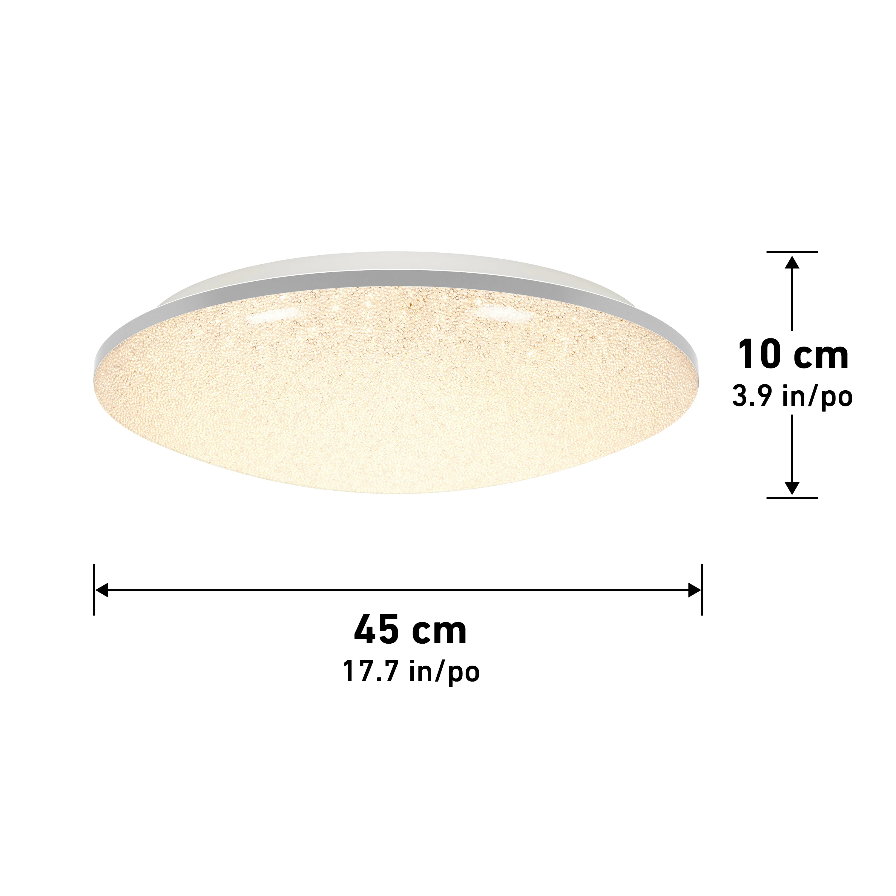 Sparkle 18 in. (45 cm) Modern LED Flush Mount Ceiling Light - With Remote - Image 13