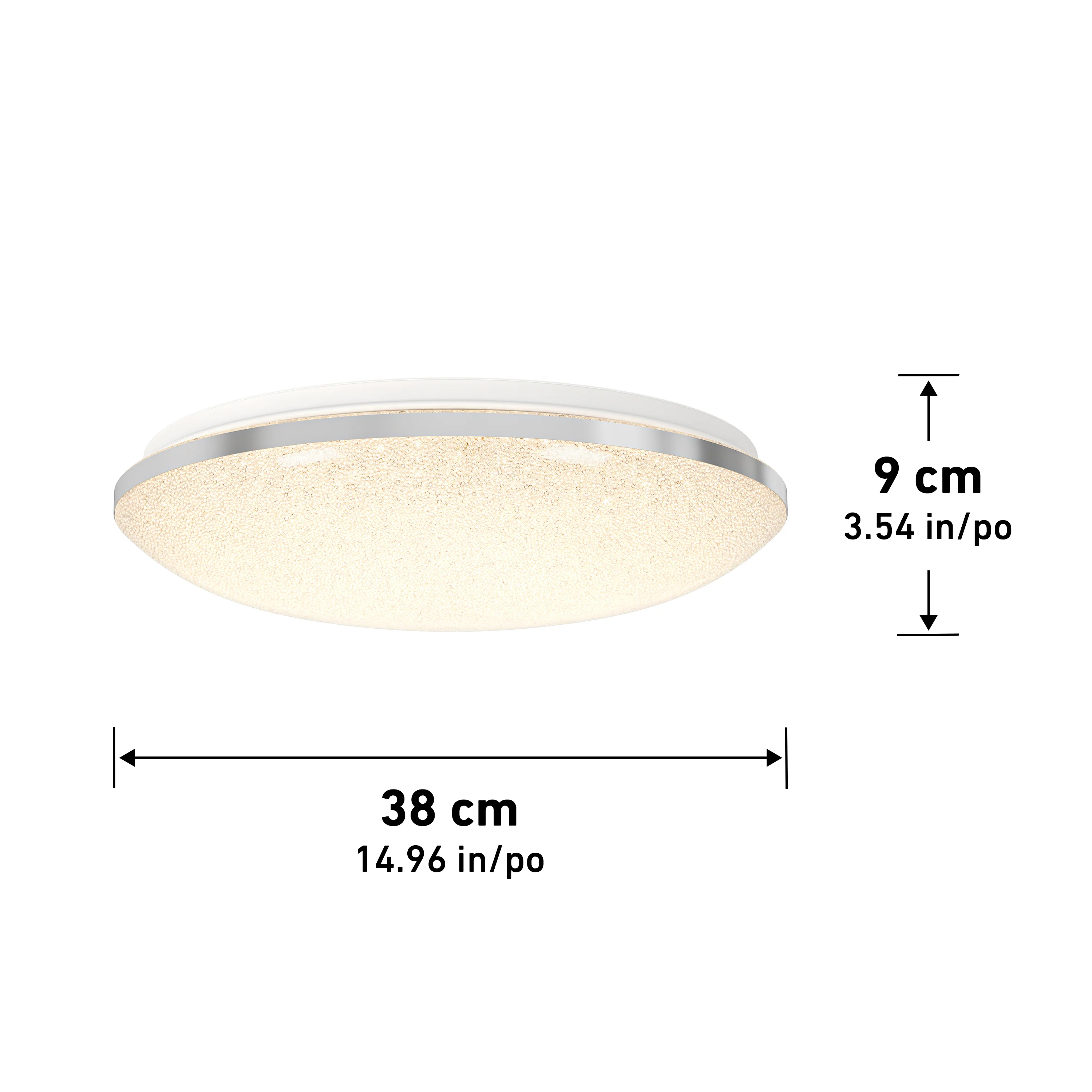 Sparkle 15 in. (38 cm) Modern LED Flush Mount Ceiling Light 5 CCT - Image 14