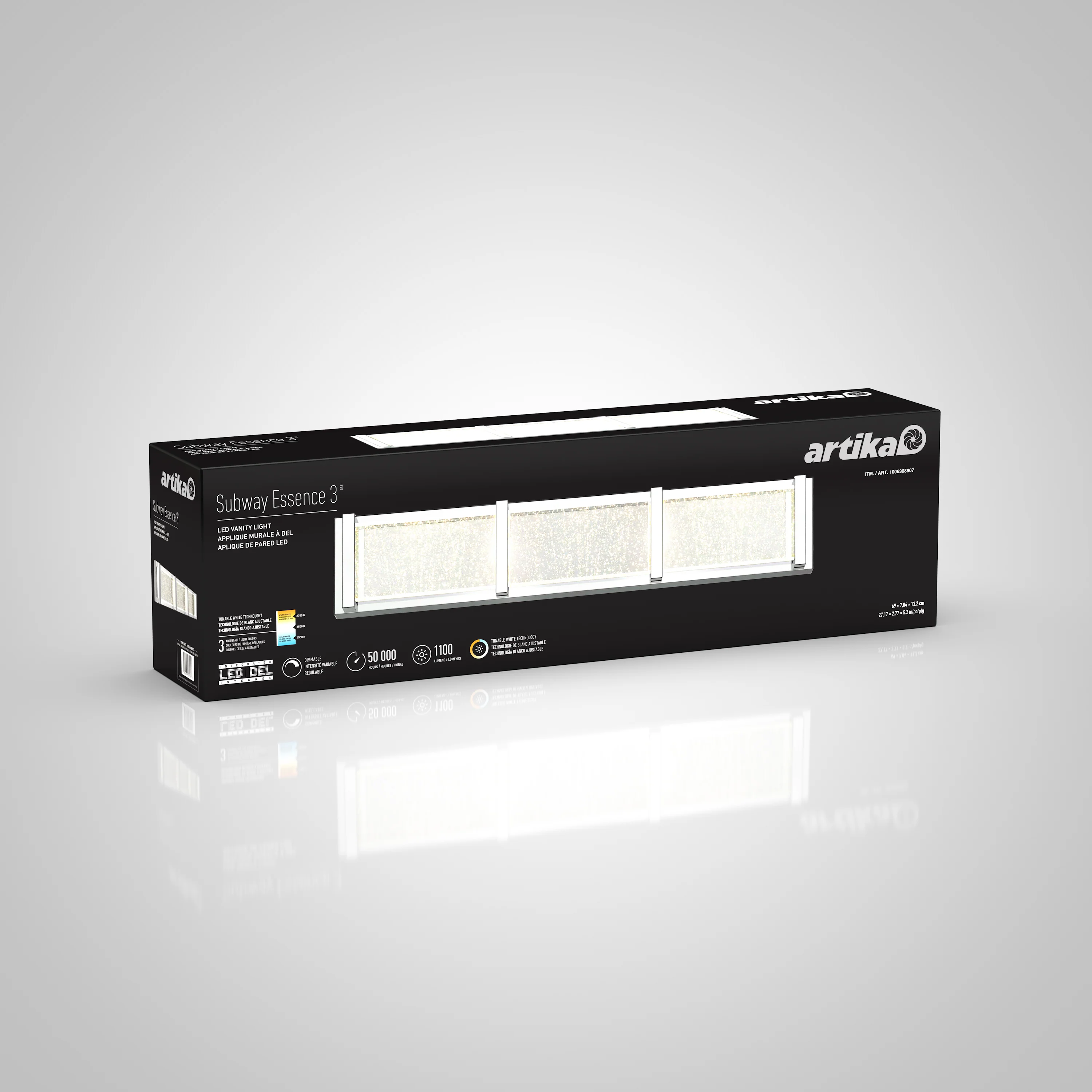 Subway Essence 27-in (69 cm) Integrated LED Vanity Light Bar for Bathroom - Image 15