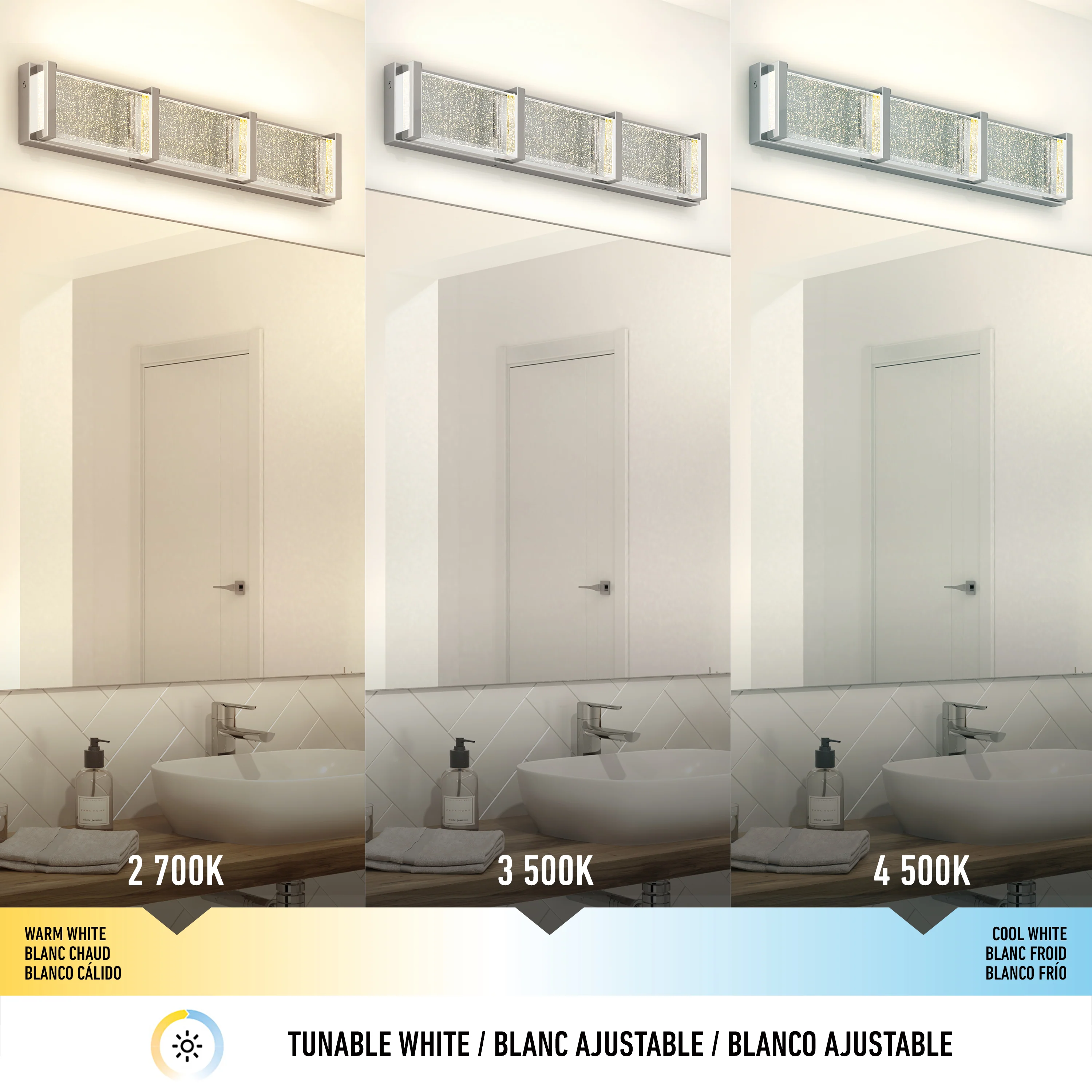 Subway Essence 27-in (69 cm) Integrated LED Vanity Light Bar for Bathroom - Image 16