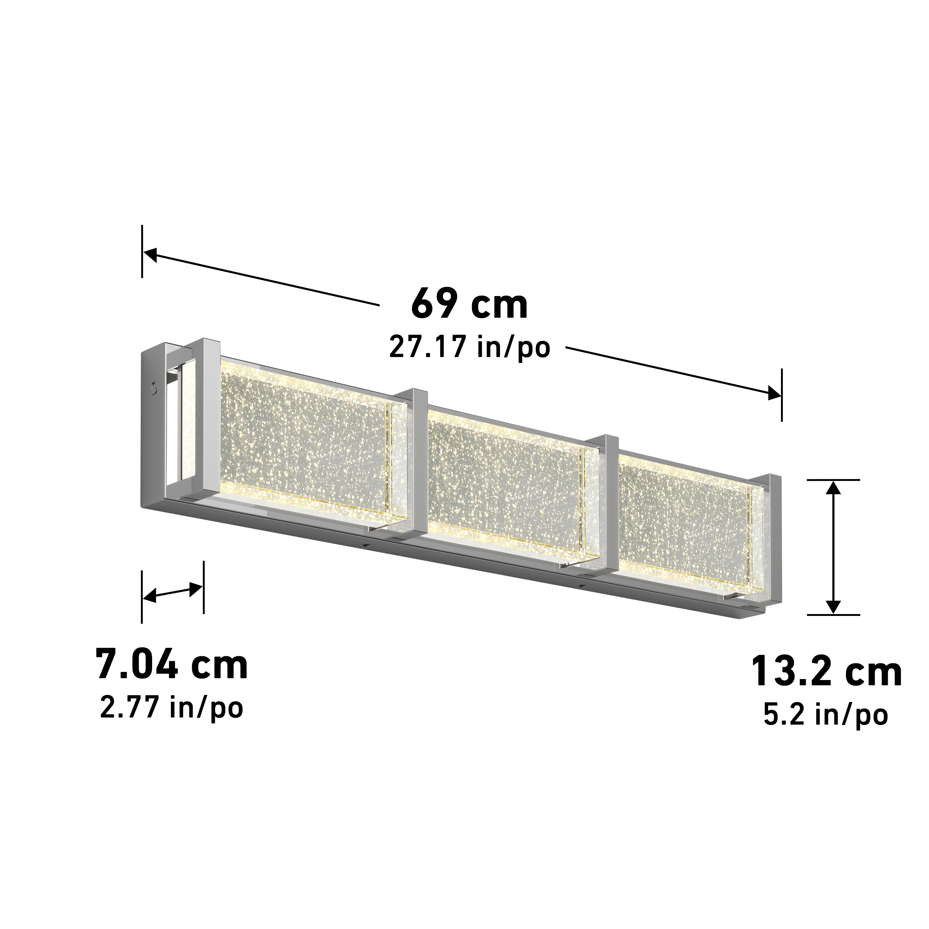Subway Essence 27-in (69 cm) Integrated LED Vanity Light Bar for Bathroom - Image 18