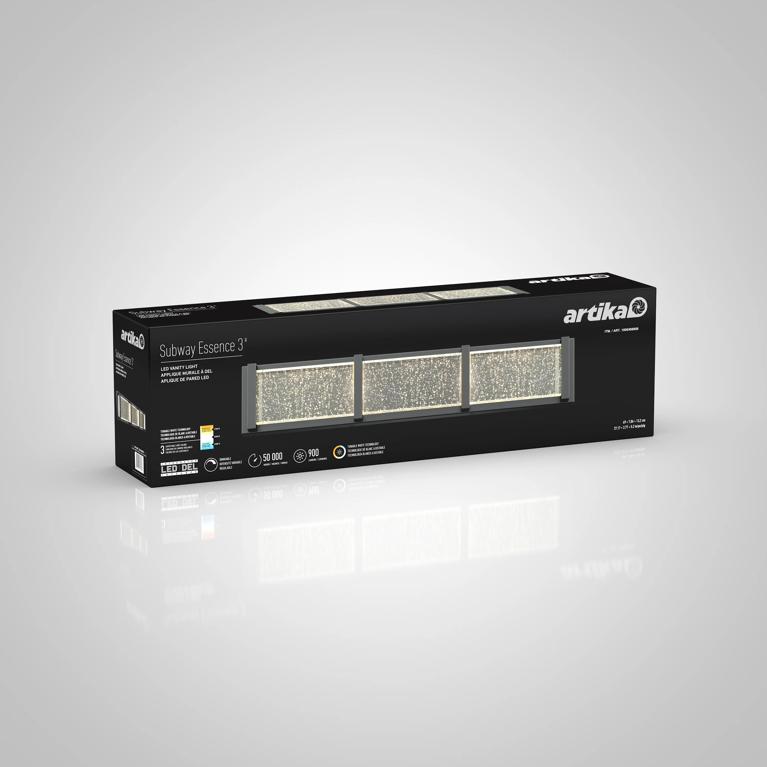 Subway Essence 27-in (69 cm) Integrated LED Vanity Light Bar for Bathroom - Image 6