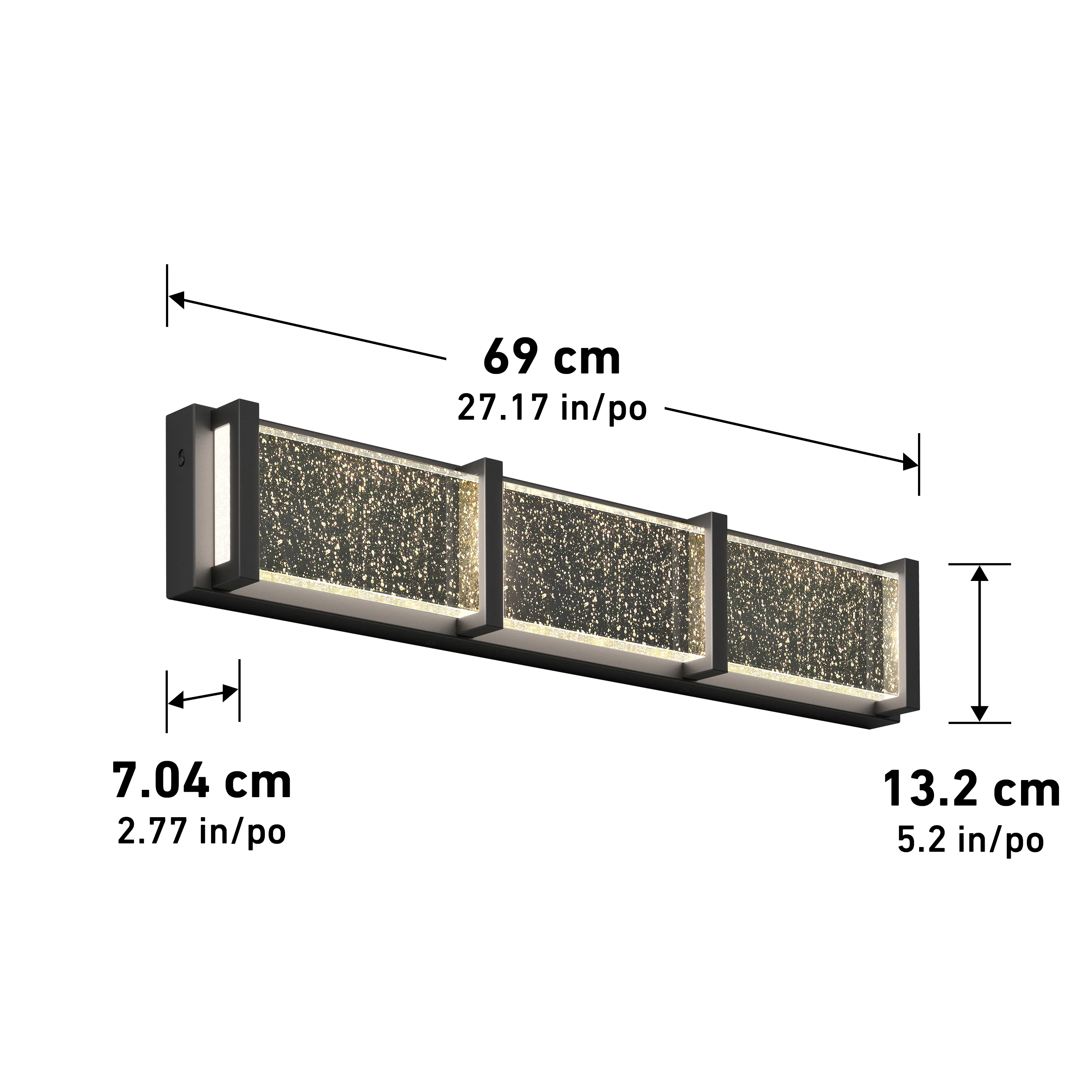 Subway Essence 27-in (69 cm) Integrated LED Vanity Light Bar for Bathroom - Image 9