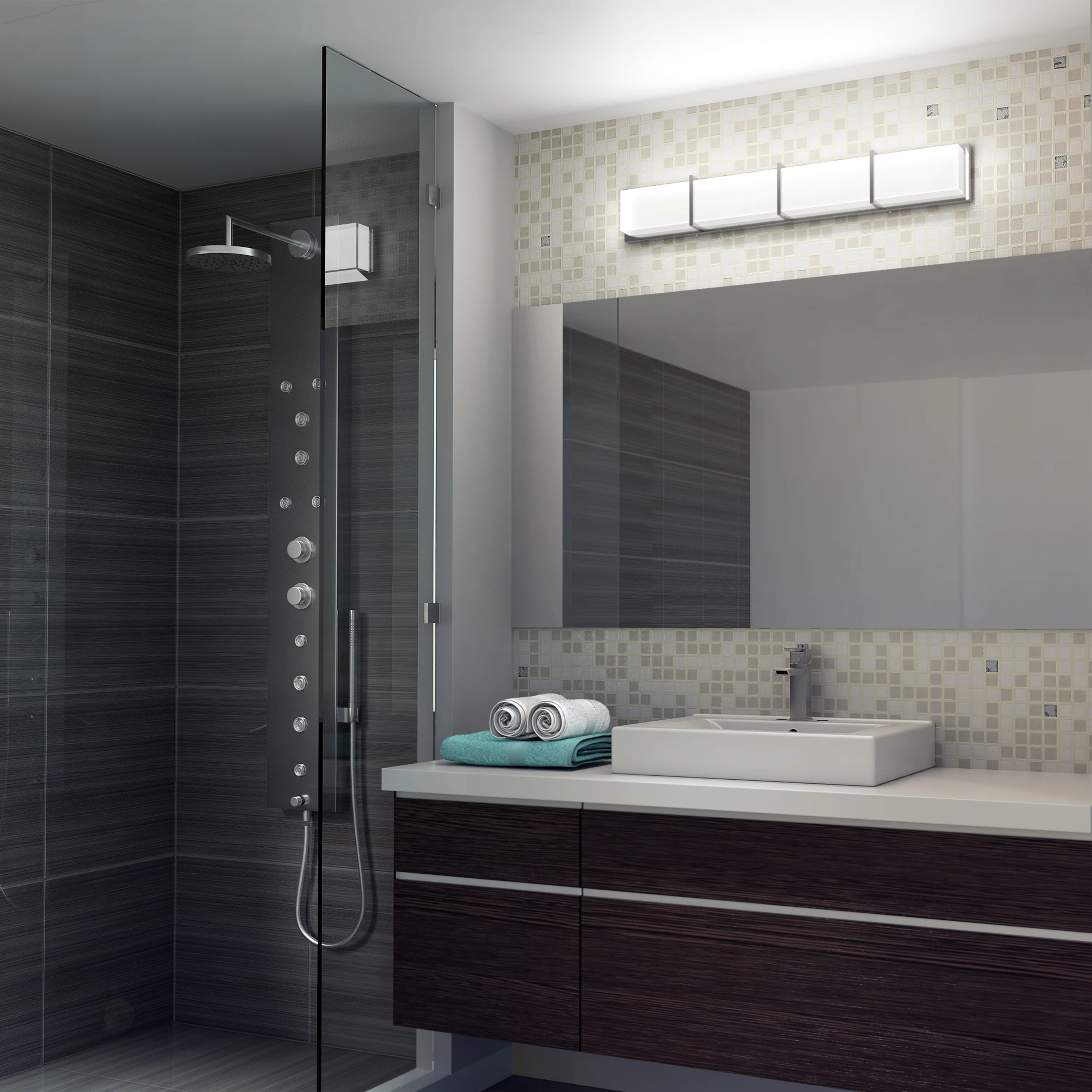 Subway 35-in (89 cm) Integrated LED Vanity Light Bar for Bathroom