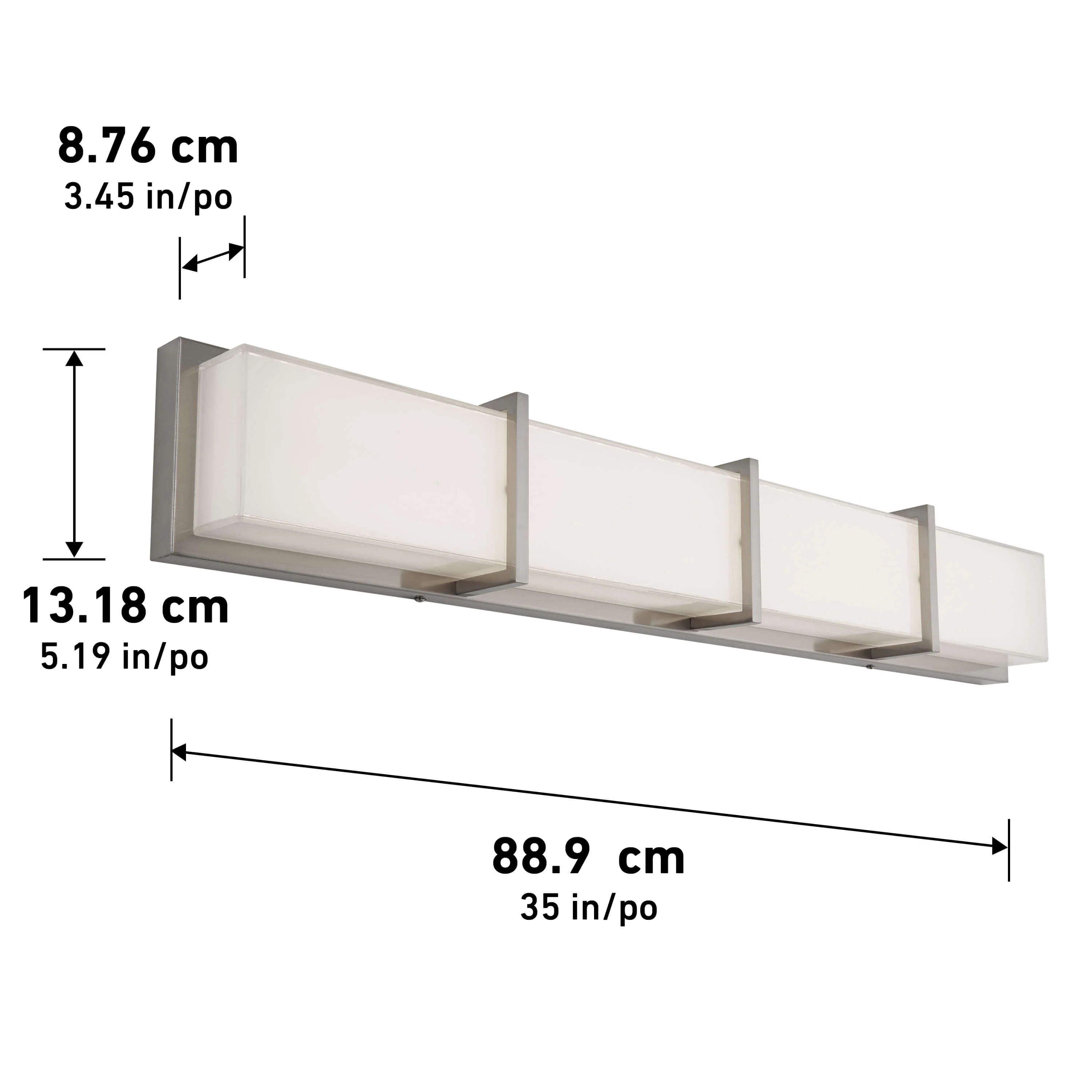 Subway 35-in (89 cm) Integrated LED Vanity Light Bar for Bathroom - Image 13