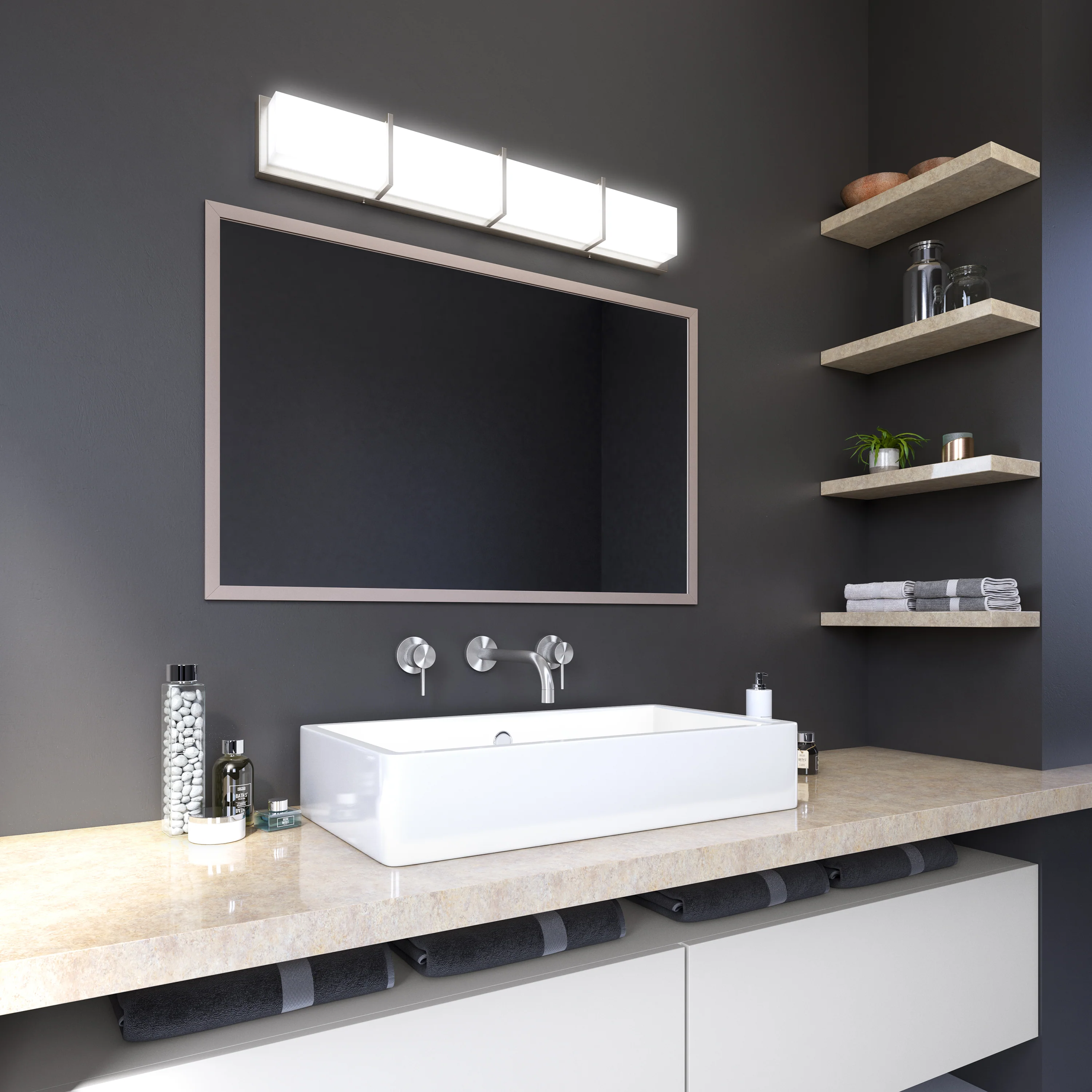 Subway 35-in (89 cm) Integrated LED Vanity Light Bar for Bathroom - Image 8