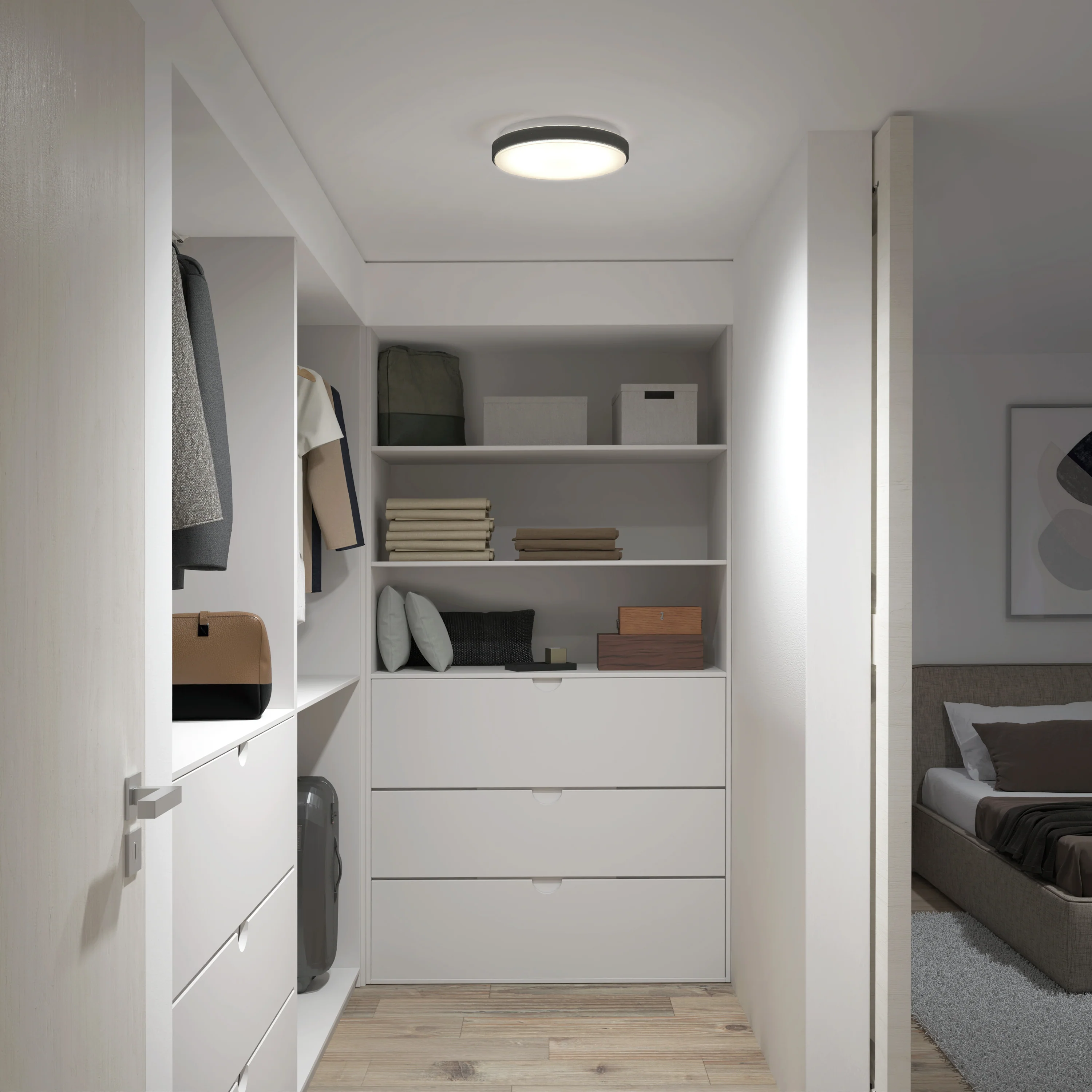 Sunraker 10 in. (26 cm) Modern LED Flush Mount Ceiling Light - Image 2