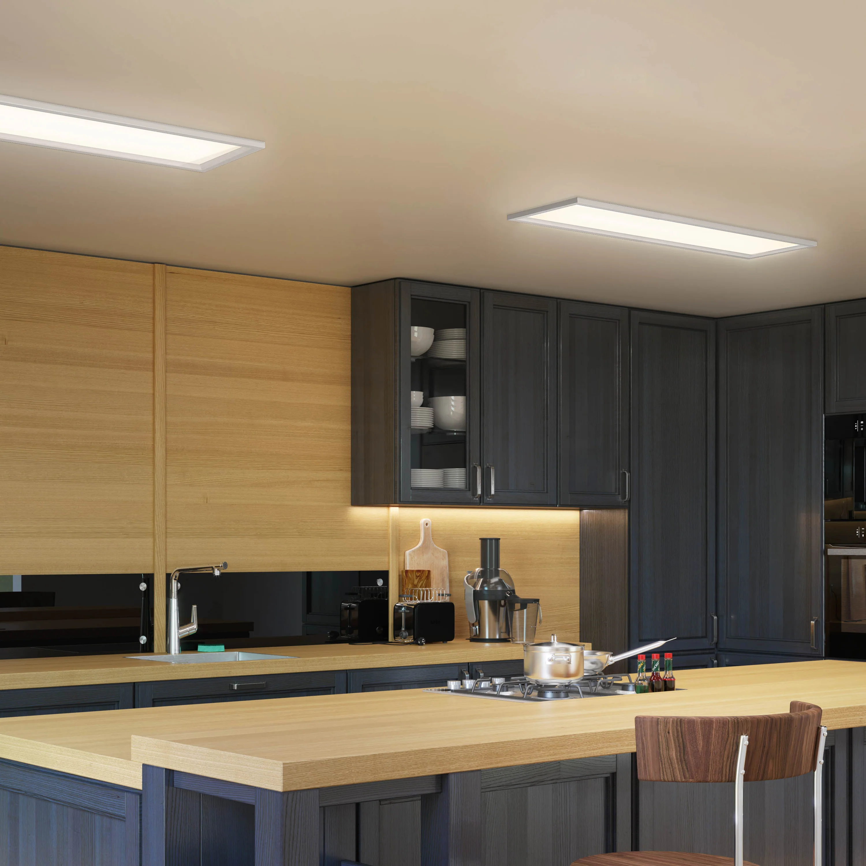 Sunray 48 in. x 12 in. (122 x 30 cm) ultra thin Ceiling Light 3 CCT - Image 2