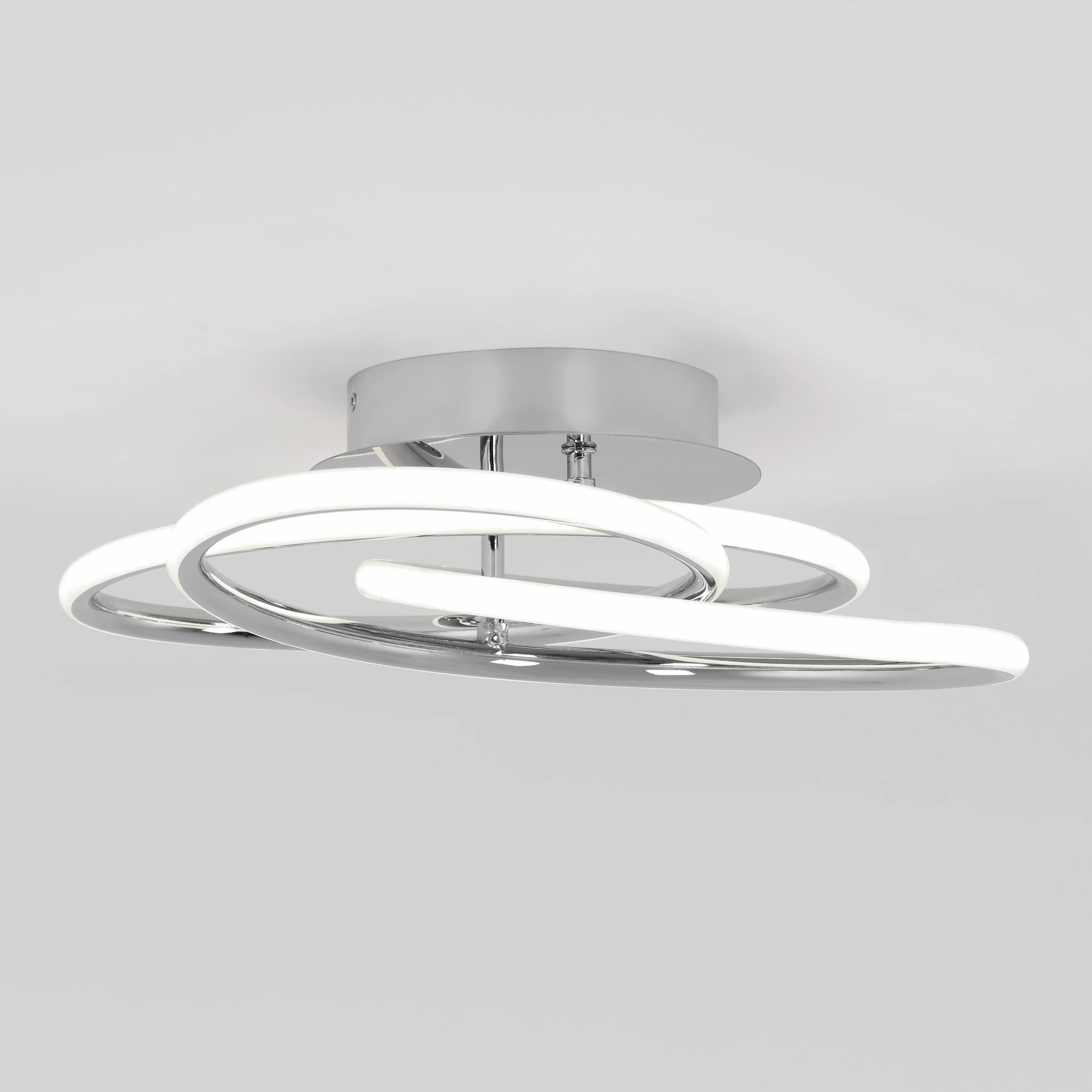 Swirl Butterfly 17 in. (42 cm) Modern LED Flush Mount Ceiling Light