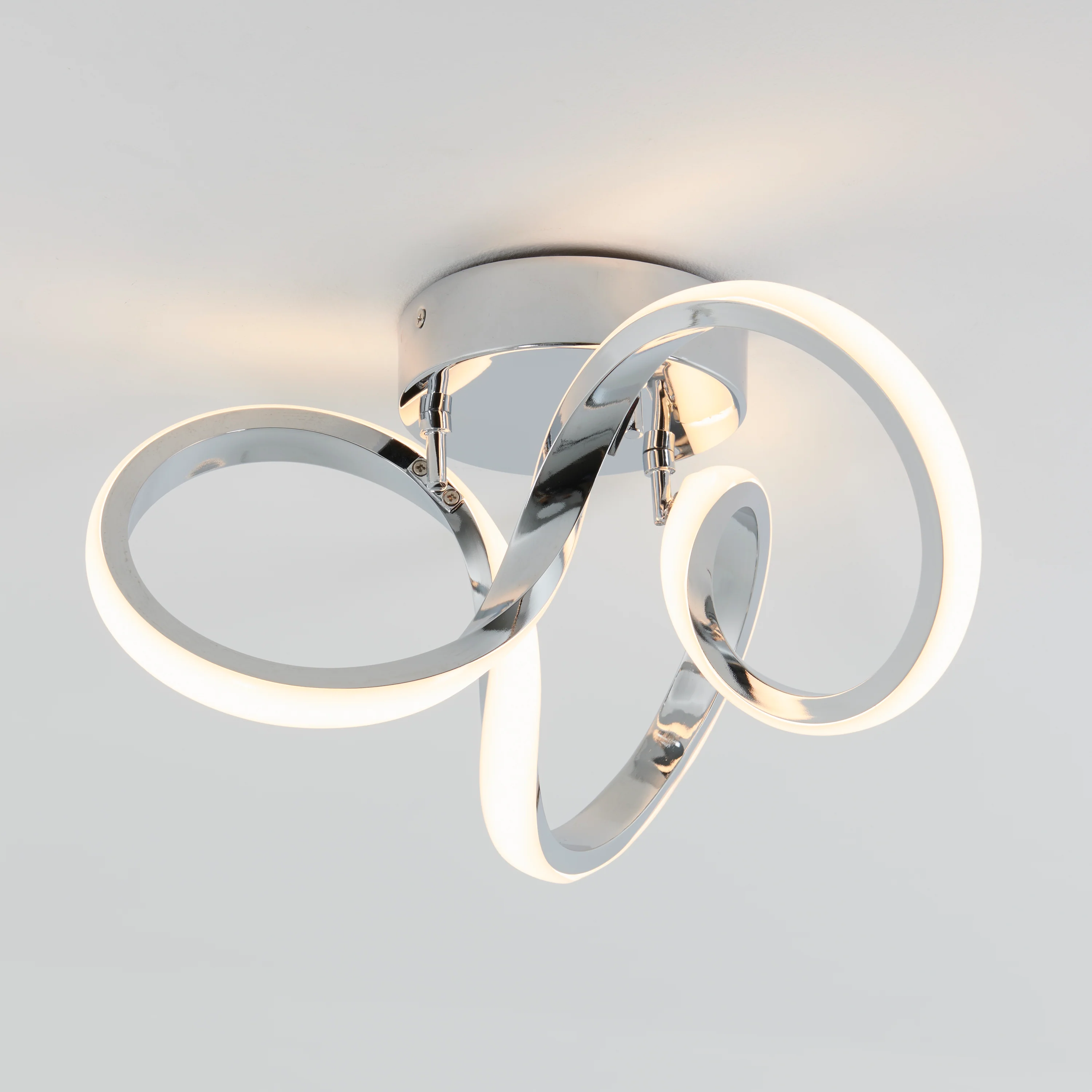 Swirl 14 in. (35 cm) Modern LED Flush Mount Ceiling Light - Image 3