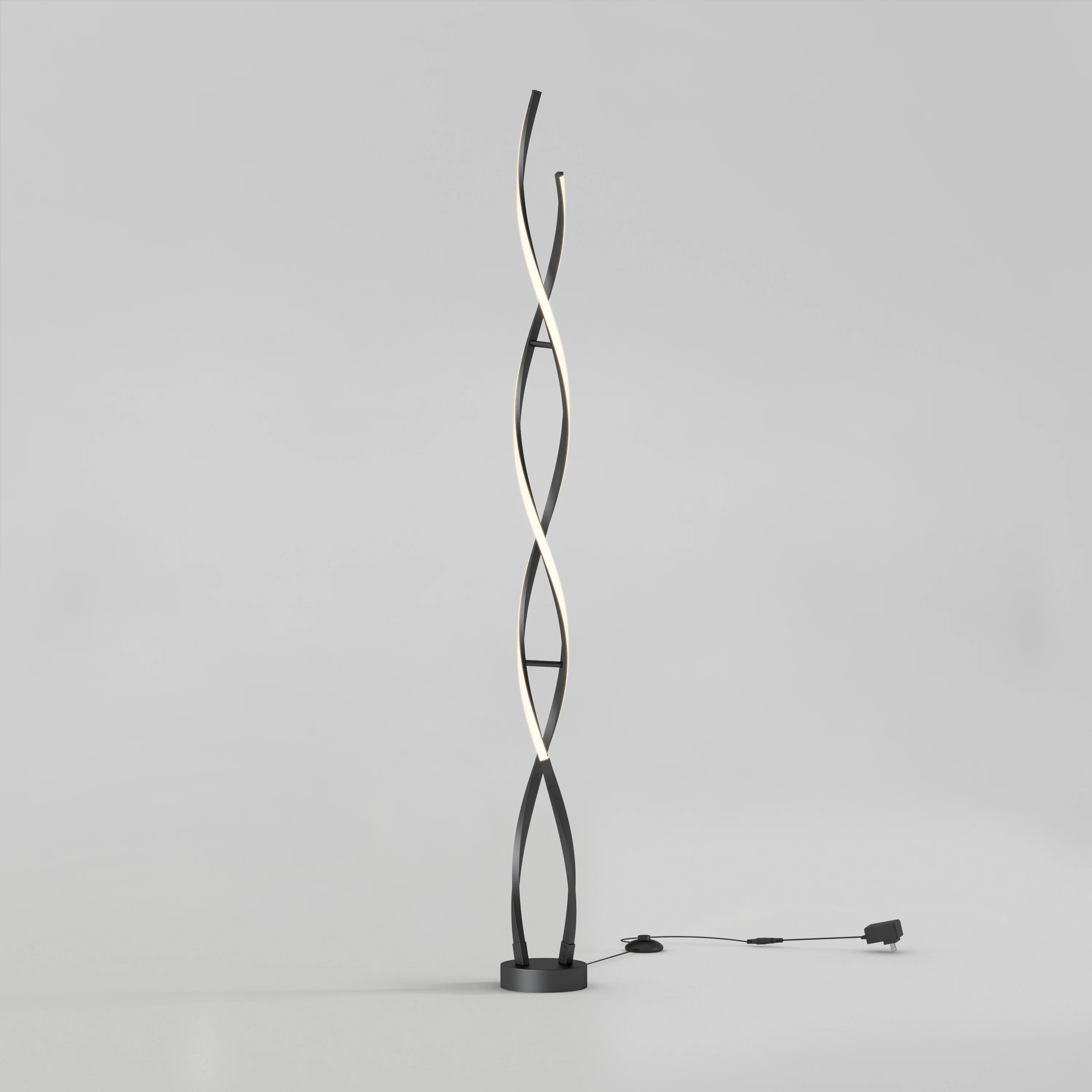 Swirl modern LED floor lamp