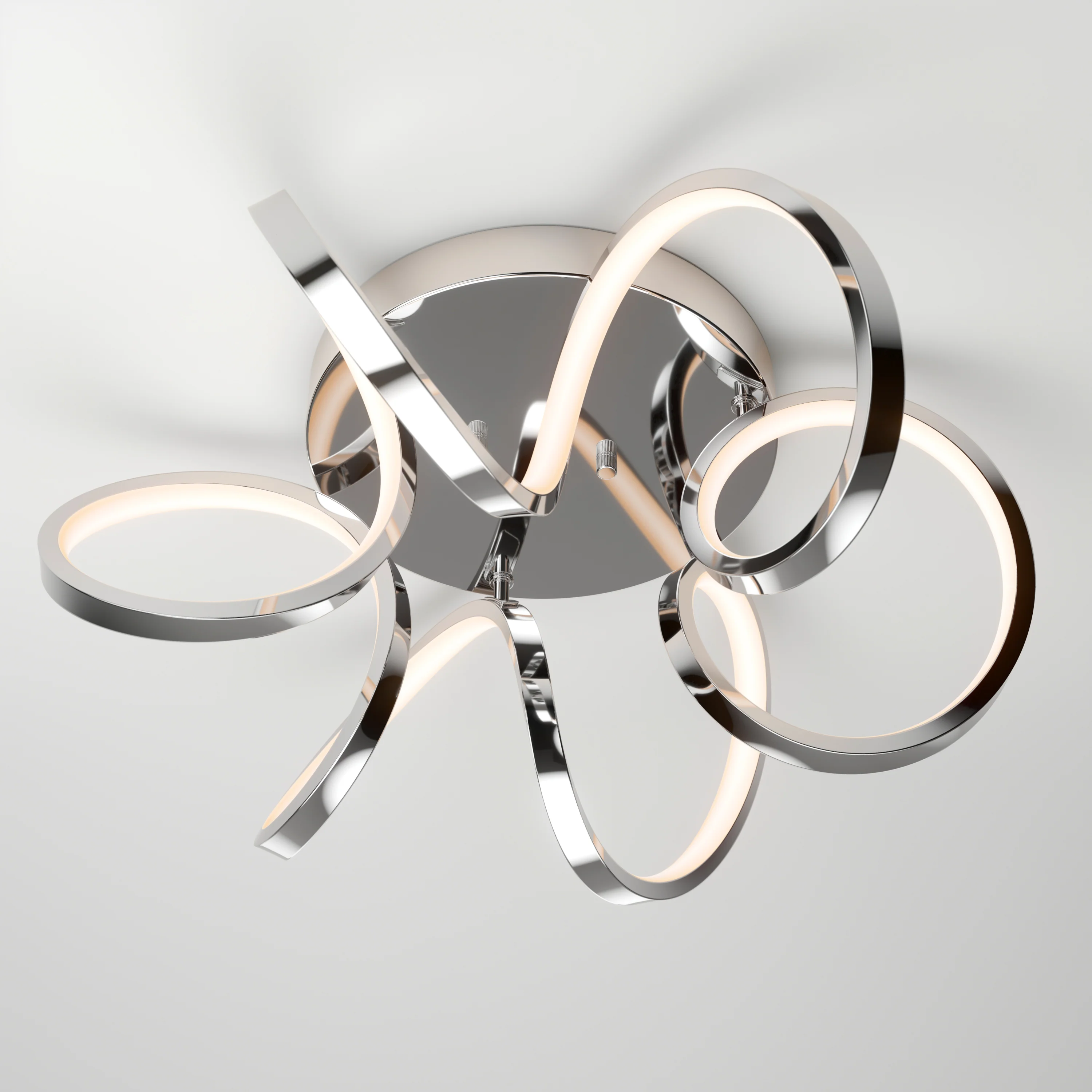 Swirl Ribbon 20 in. (50 cm) Modern LED Flush Mount Ceiling Light - Image 12