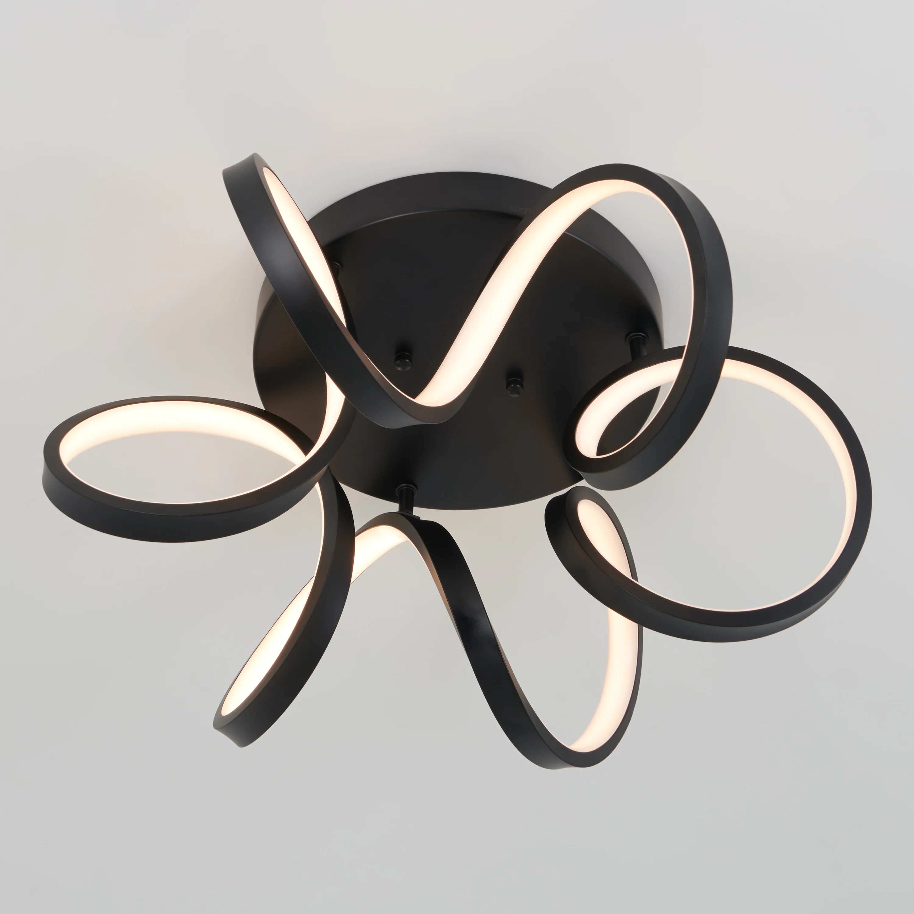 Swirl Ribbon 20 in. (50 cm) Modern LED Flush Mount Ceiling Light - Image 5
