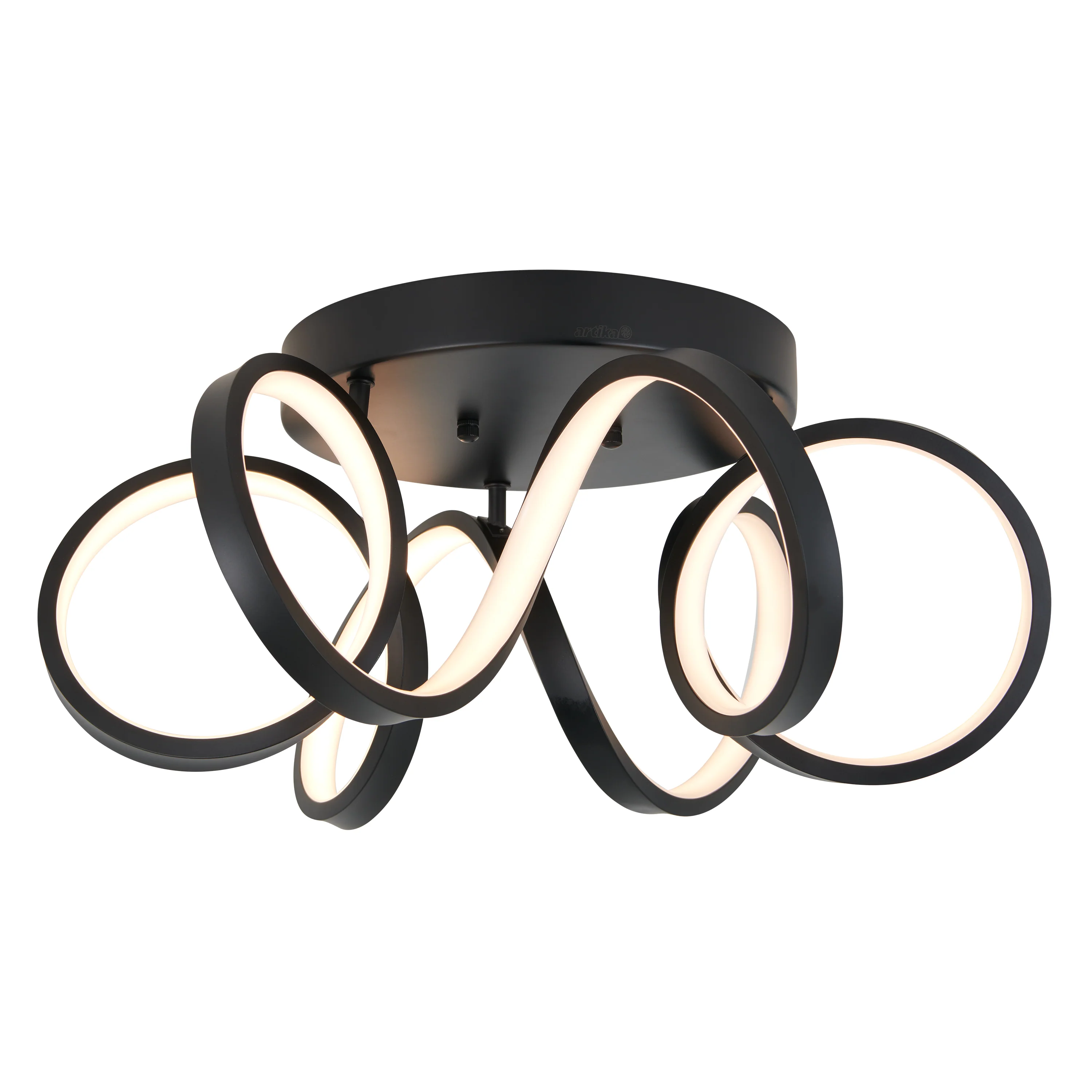 Swirl Ribbon 20 in. (50 cm) Modern LED Flush Mount Ceiling Light - Image 7