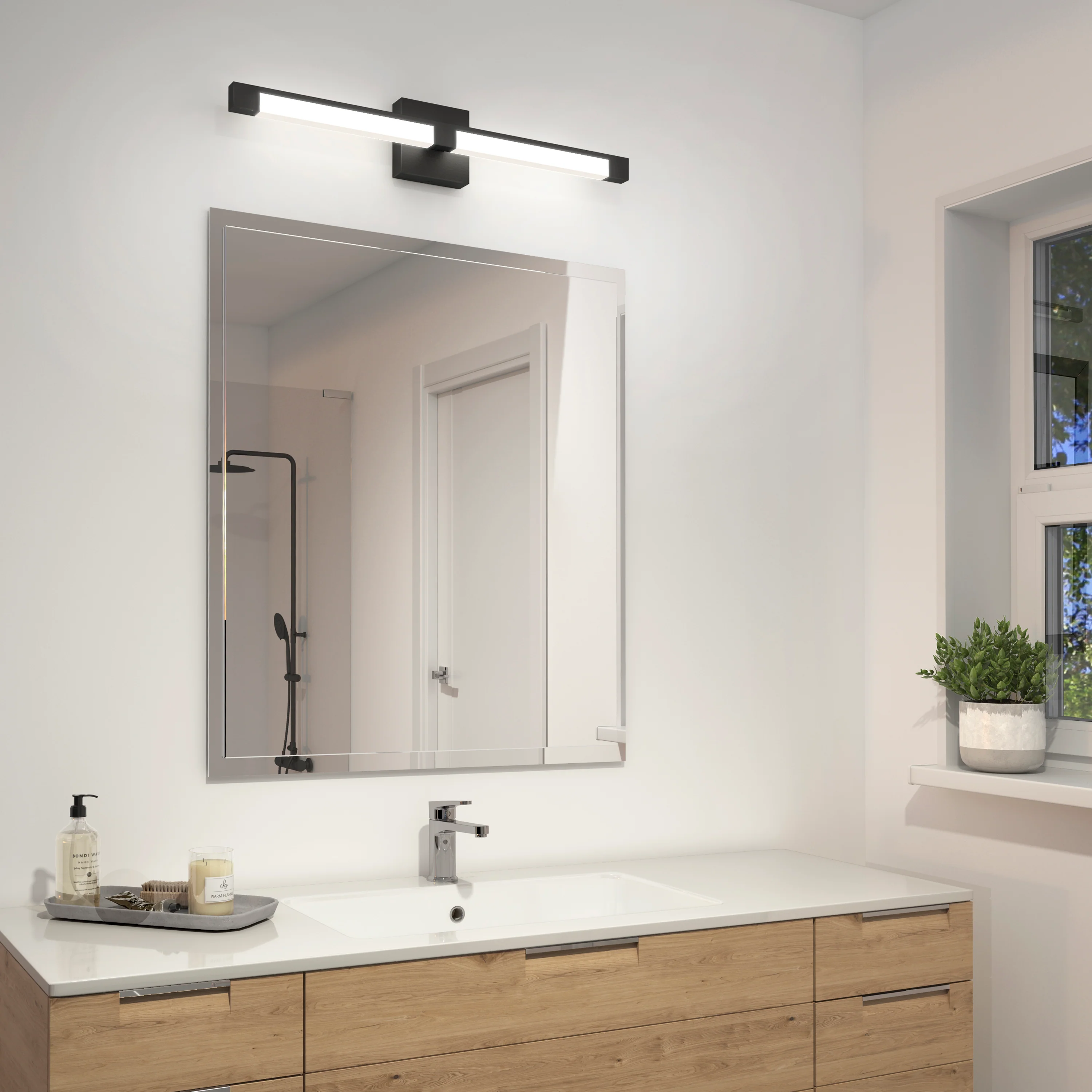 Tivoli 27-in (69 cm) Integrated LED 5-CCT Vanity Light Bar for Bathroom