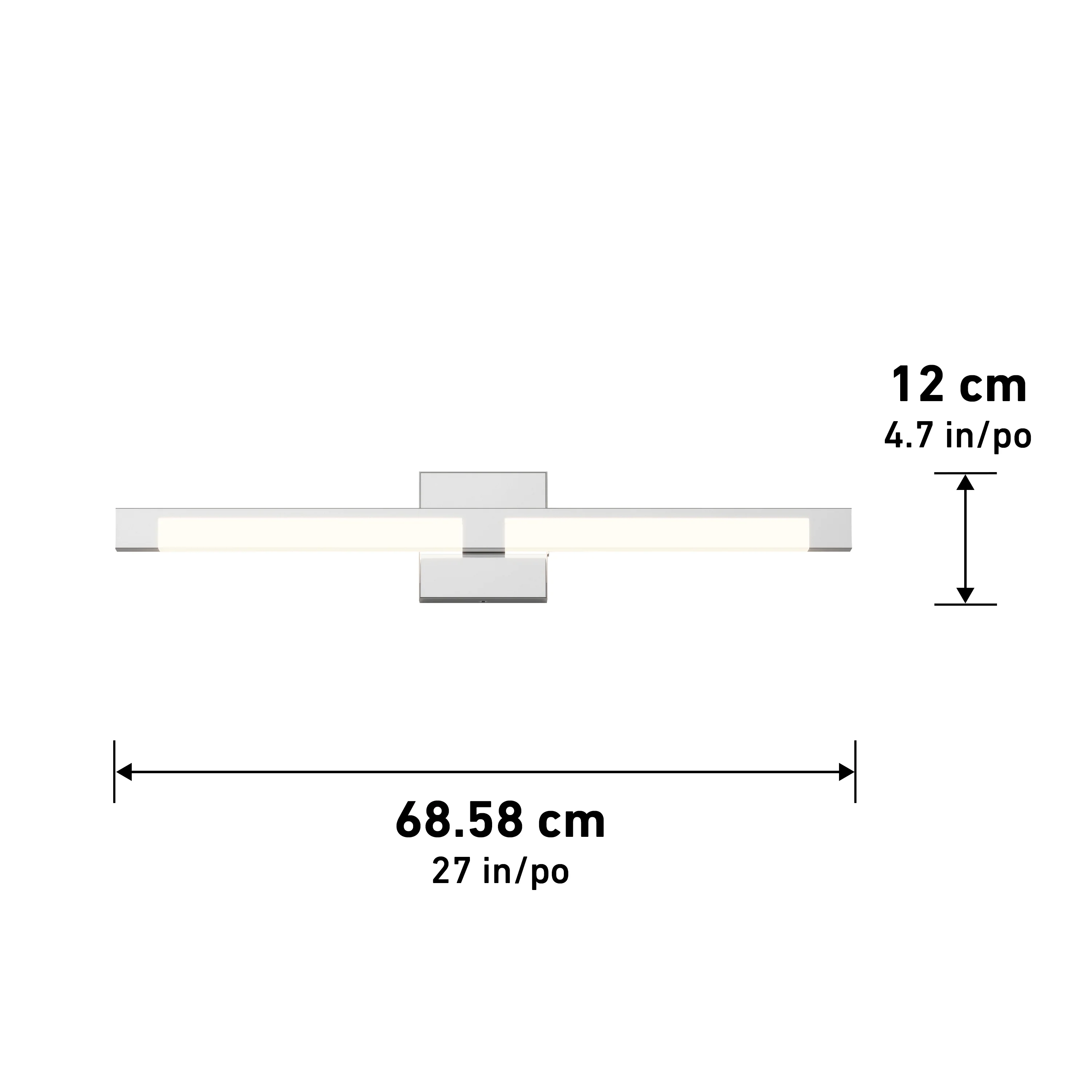 Tivoli 27-in (69 cm) Integrated LED 5-CCT Vanity Light Bar for Bathroom - Image 24
